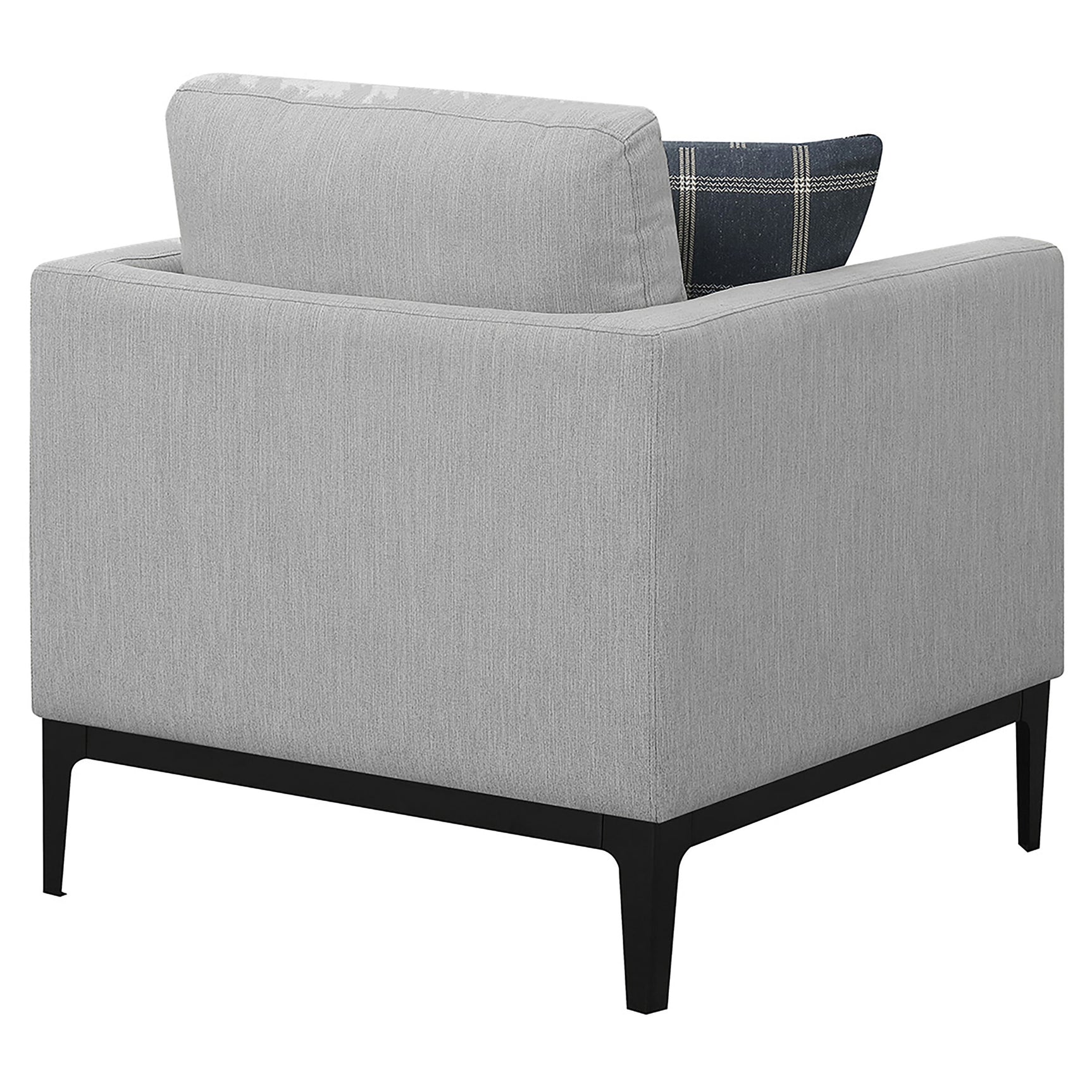 Apperson Upholstered Track Arm Accent Chair Light Grey - Tampa Furniture Outlet