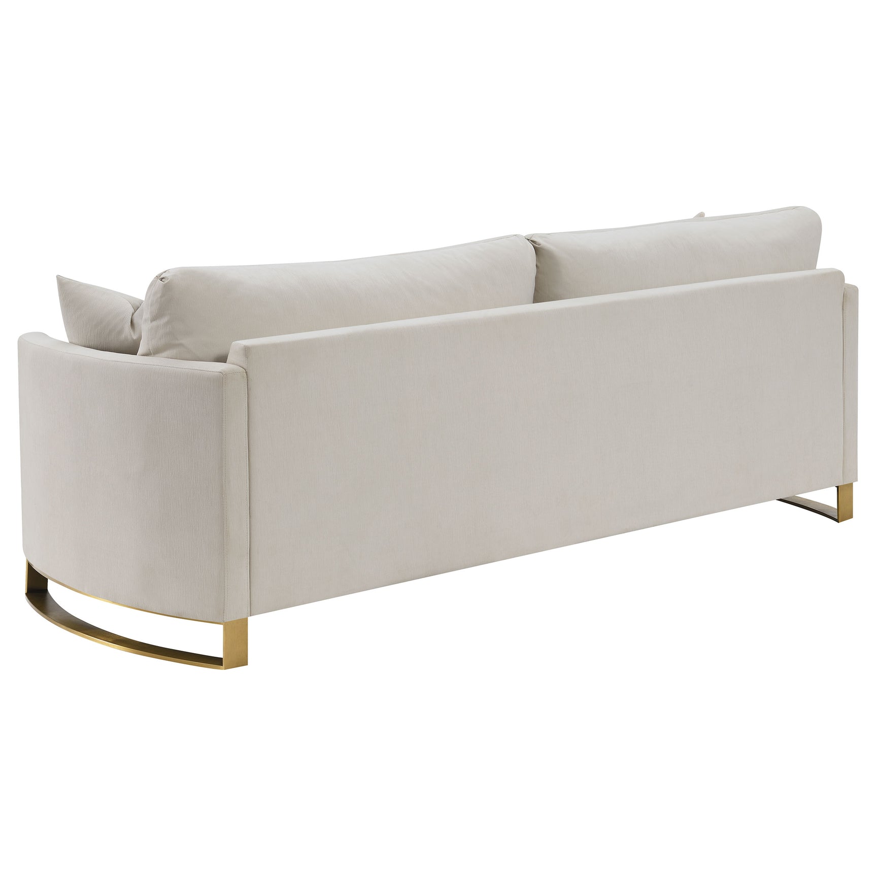 Corliss 2-piece Upholstered Arched Arm Sofa Set Beige - Tampa Furniture Outlet