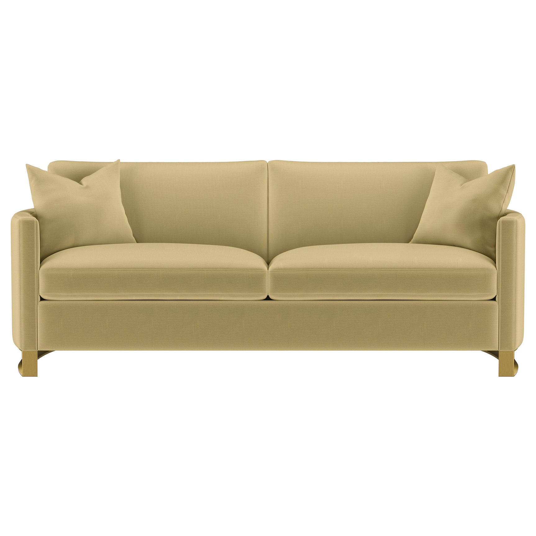 Corliss Upholstered Curved Track Arm Sofa Camel - Tampa Furniture Outlet