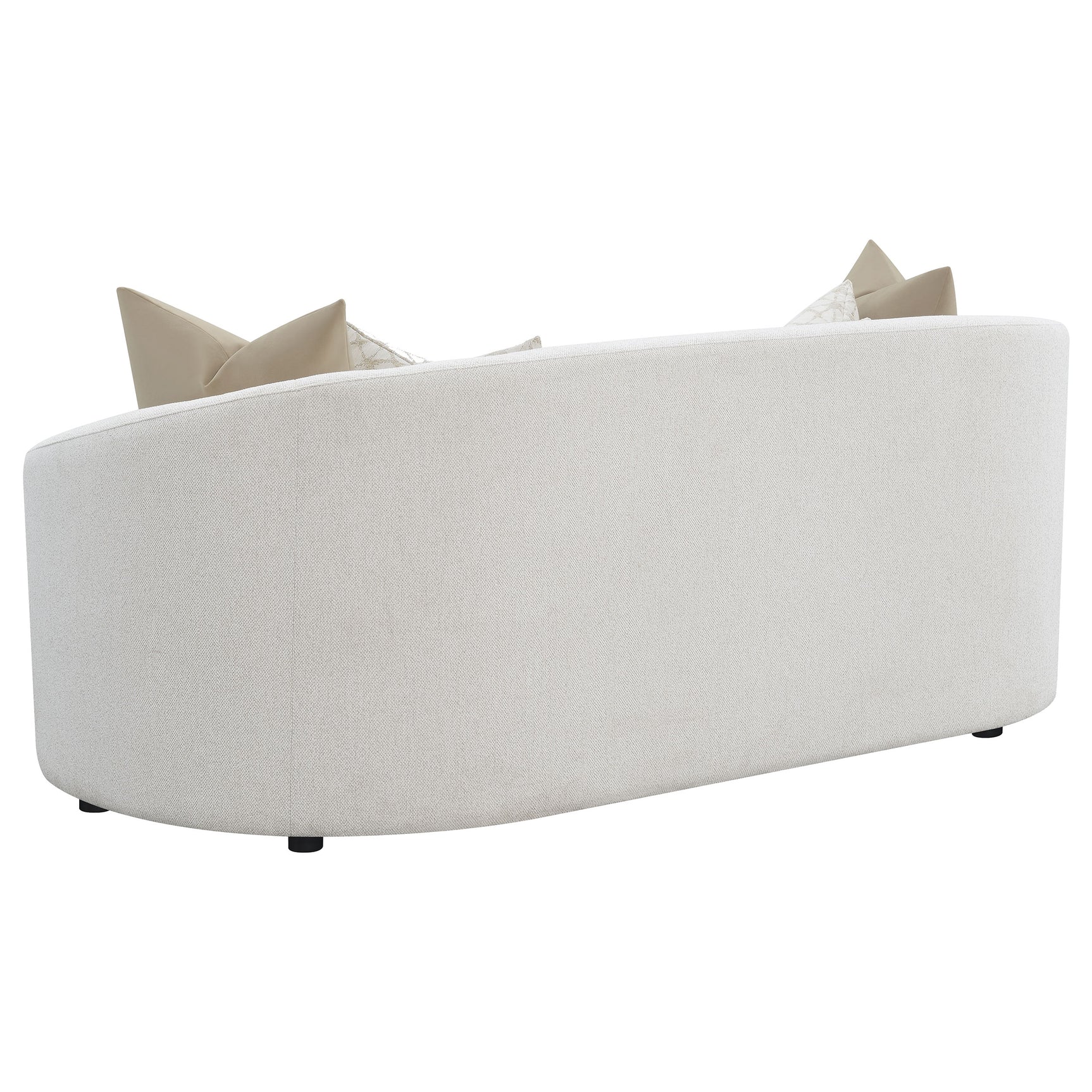Rainn 2-piece Boucle Upholstered Sloped Arm Sofa Set Latte - Tampa Furniture Outlet