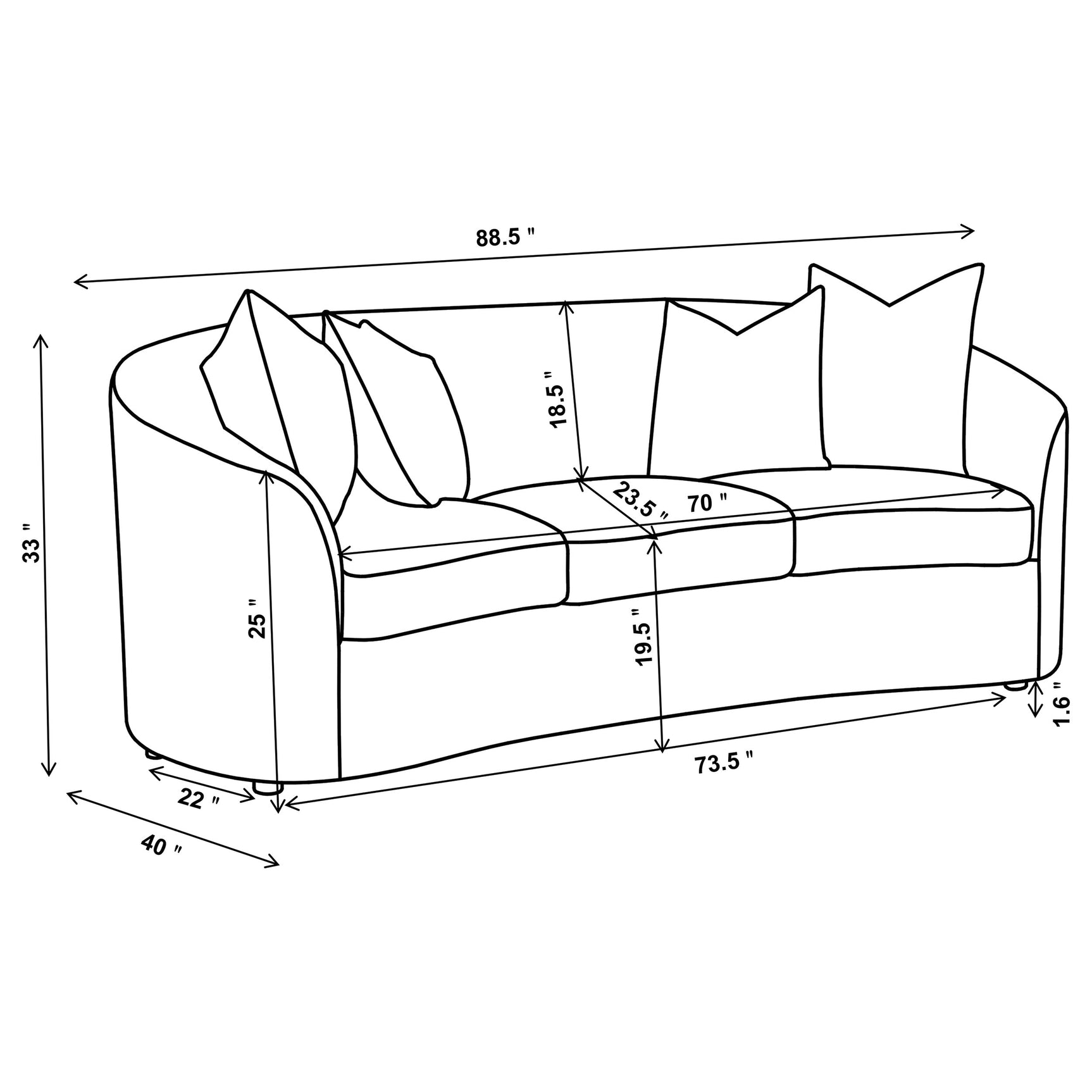 Rainn 2-piece Boucle Upholstered Sloped Arm Sofa Set Latte - Tampa Furniture Outlet