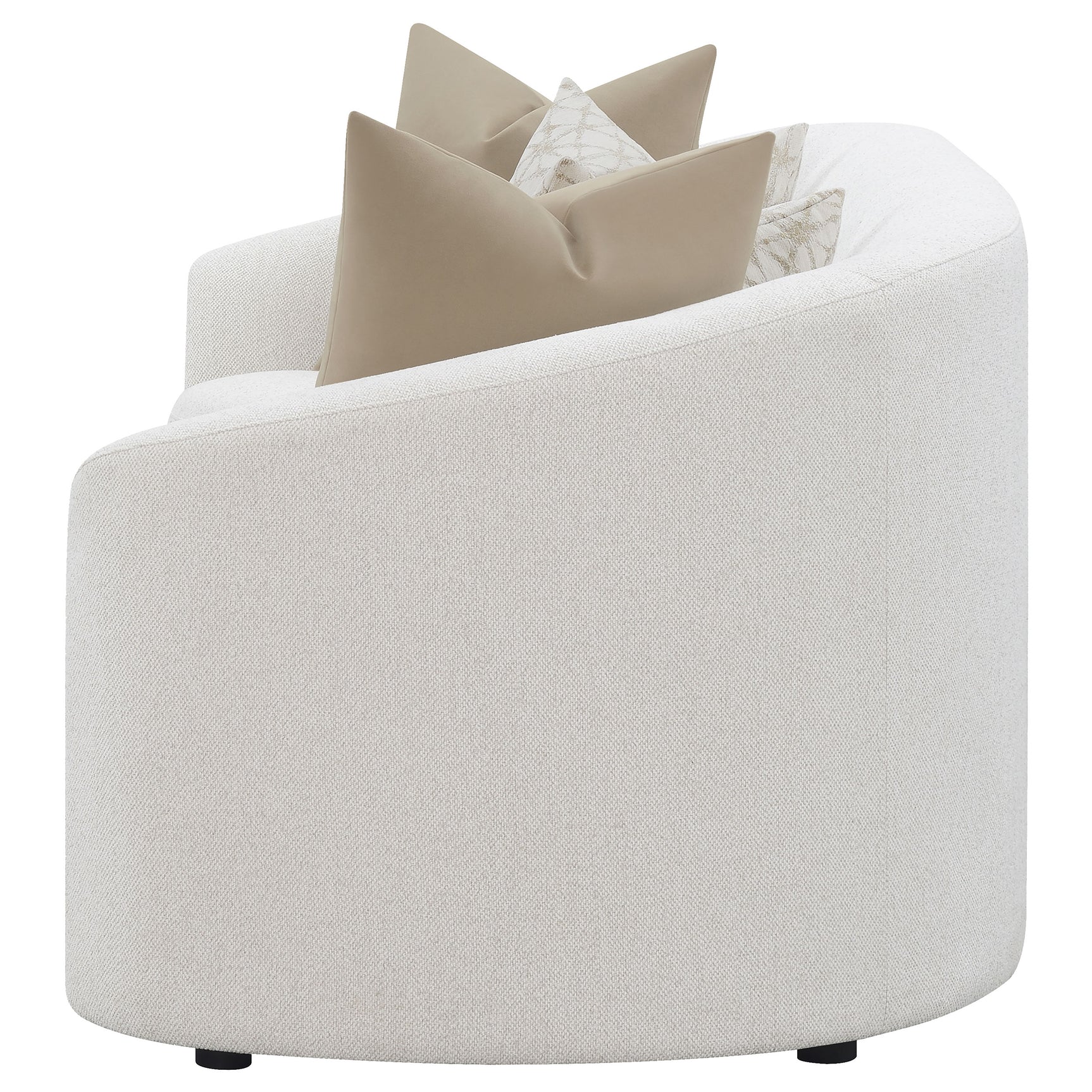 Rainn Boucle Upholstered Sloped Arm Sofa Latte - Tampa Furniture Outlet