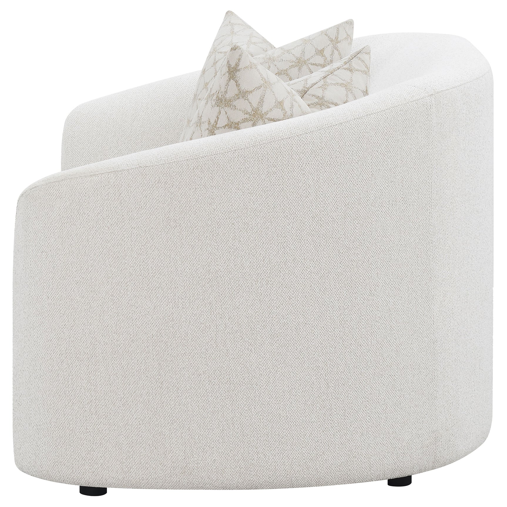 Rainn Boucle Upholstered Sloped Arm Loveseat Latte - Tampa Furniture Outlet