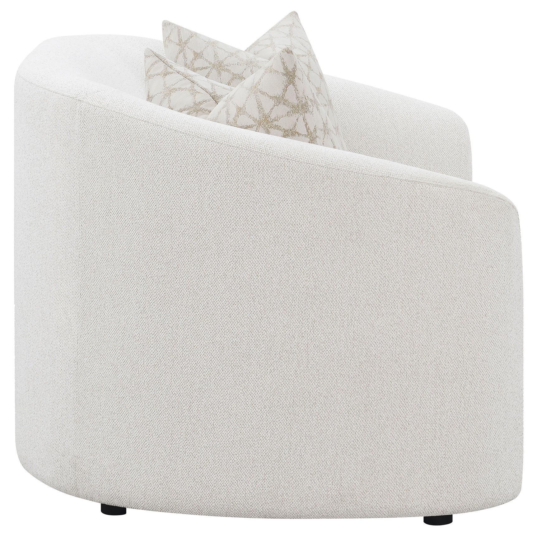 Rainn Boucle Upholstered Sloped Arm Loveseat Latte - Tampa Furniture Outlet