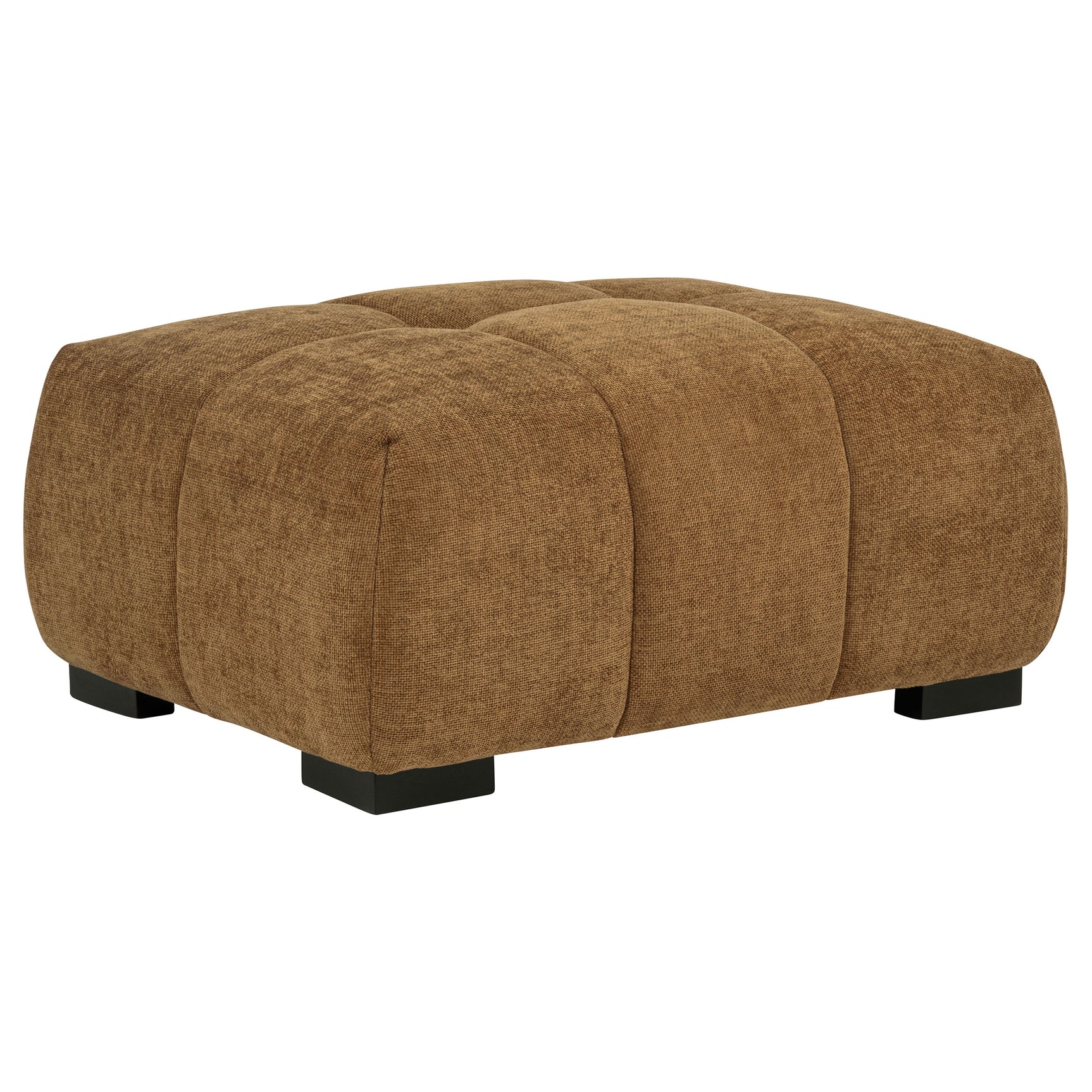 Tampa Furniture Outlet - Coaster - Octavia Upholstered Rectangular Ottoman Amber - 509344