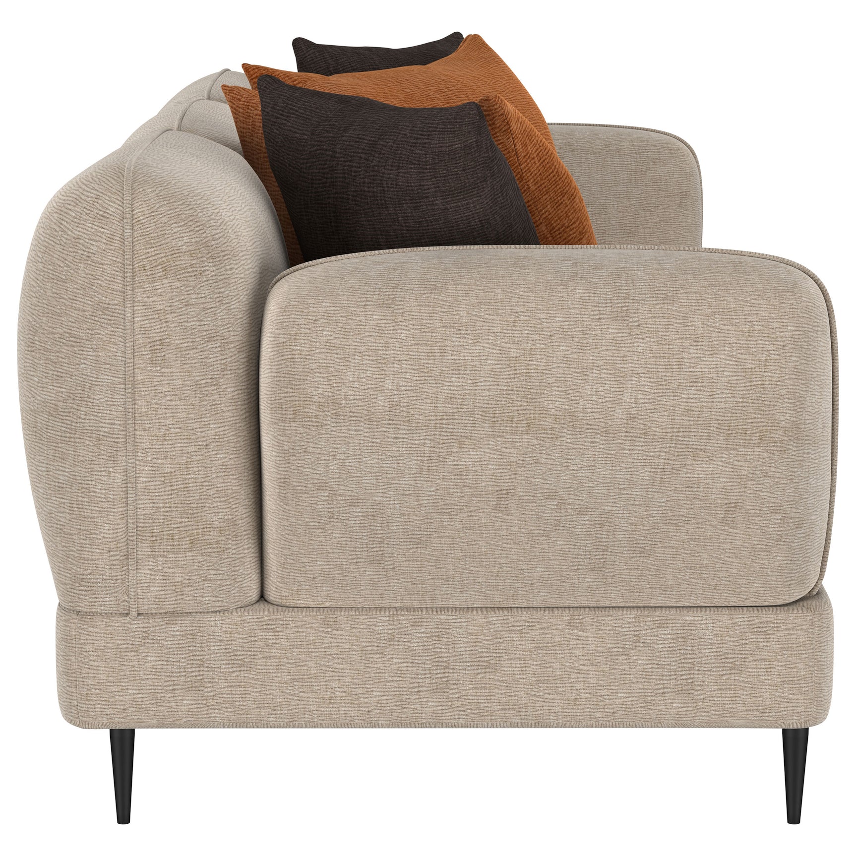 Jade 2-piece Chenille Upholstered Sofa Set Latte - Tampa Furniture Outlet