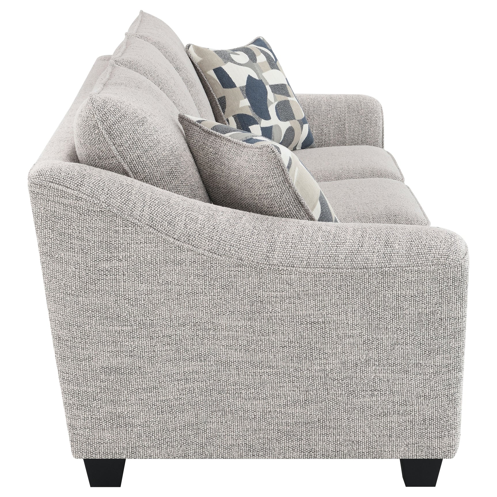 Tomkins 2-piece Boucle Upholstered Sofa Set Light Grey - Tampa Furniture Outlet