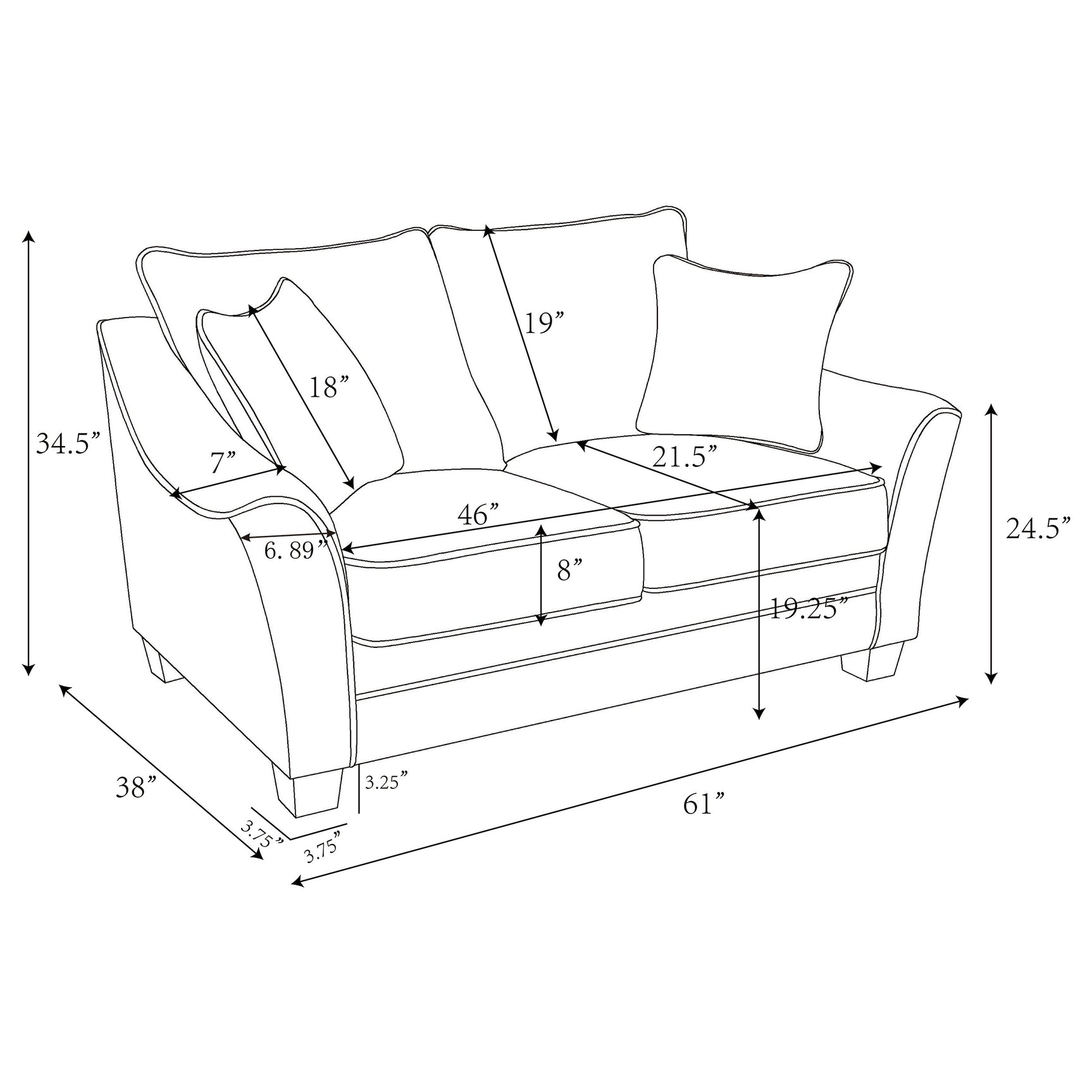 Tomkins 3-piece Boucle Upholstered Sofa Set Light Grey