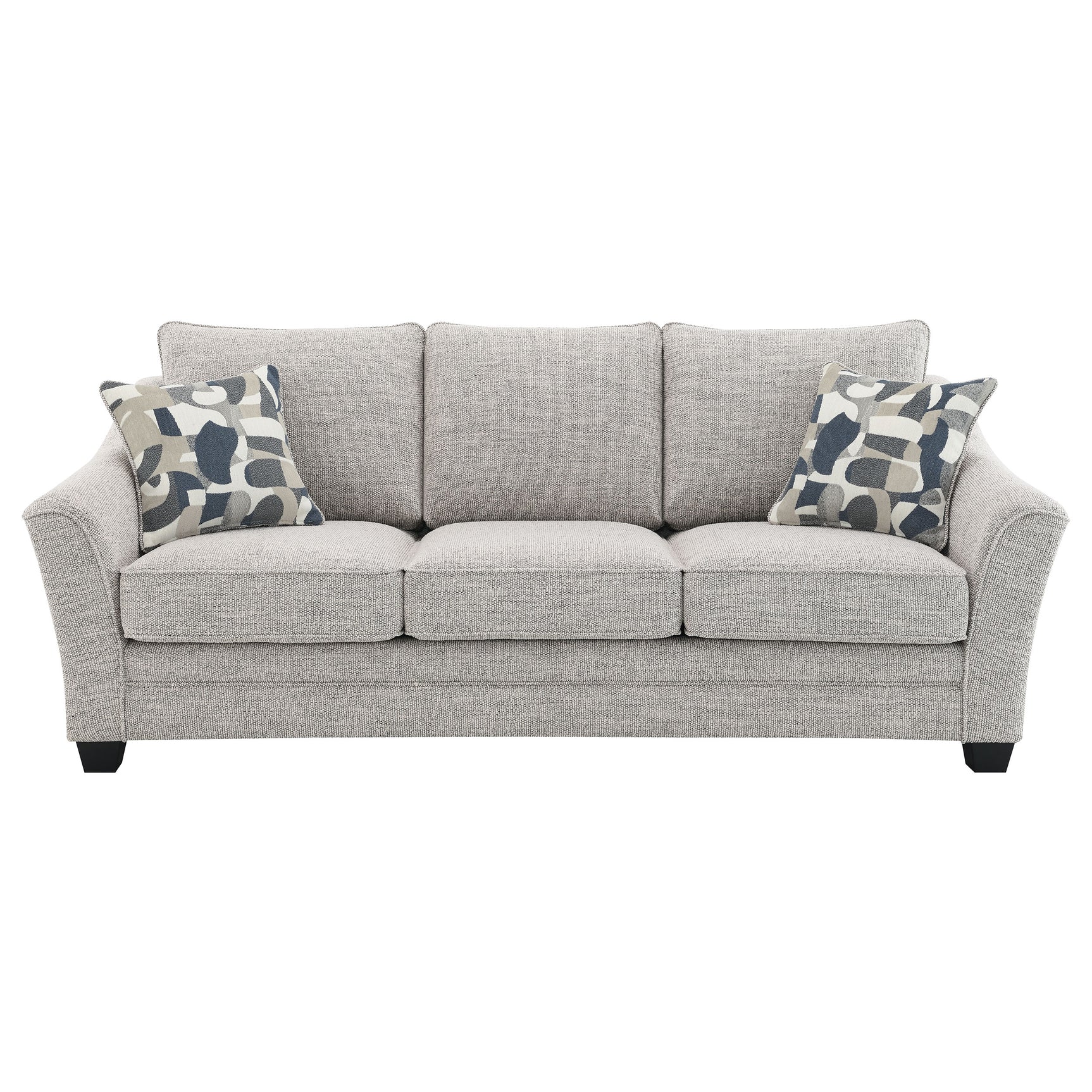 Tomkins Boucle Upholstered Sofa Light Grey - Tampa Furniture Outlet