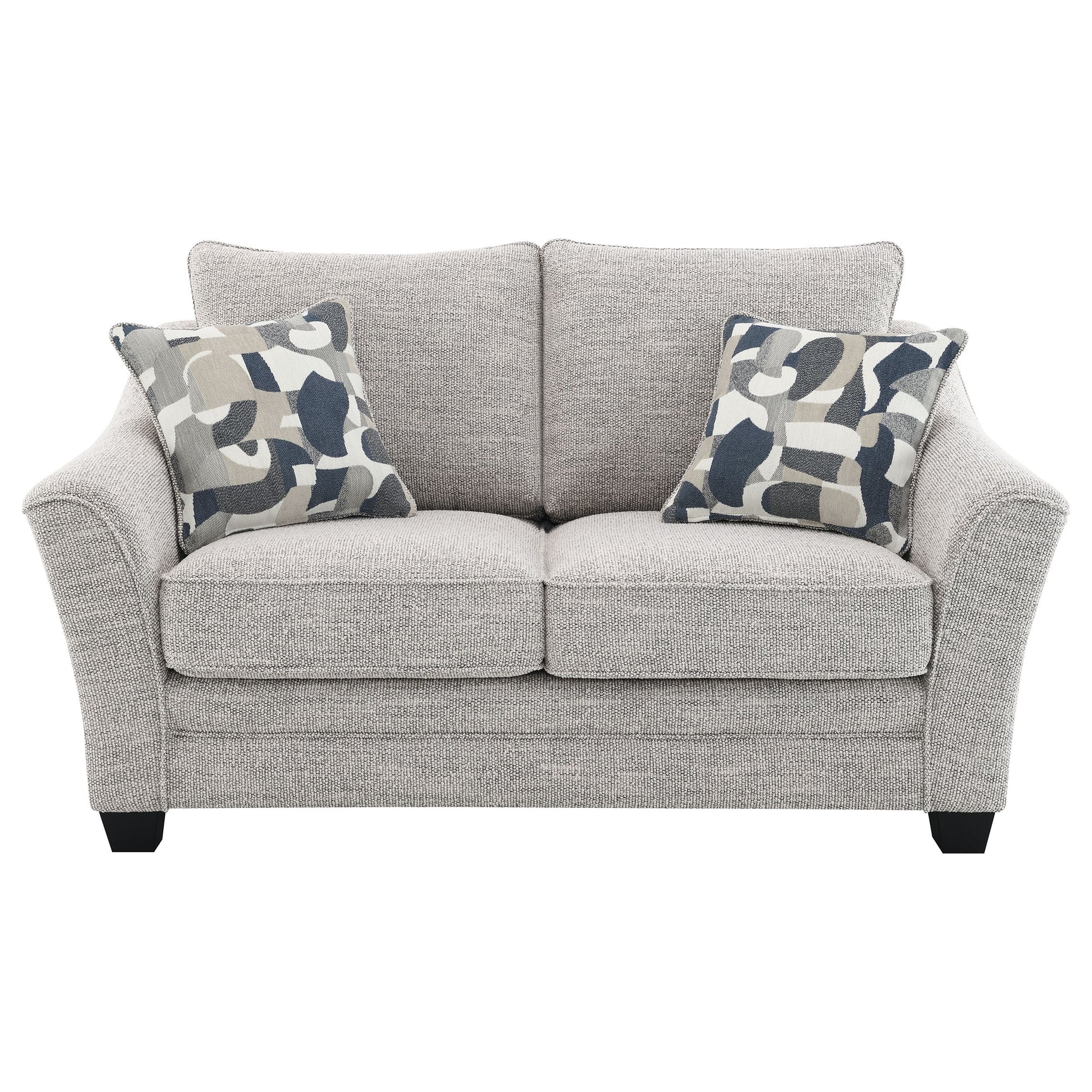 Tomkins Boucle Upholstered Loveseat Light Grey - Tampa Furniture Outlet