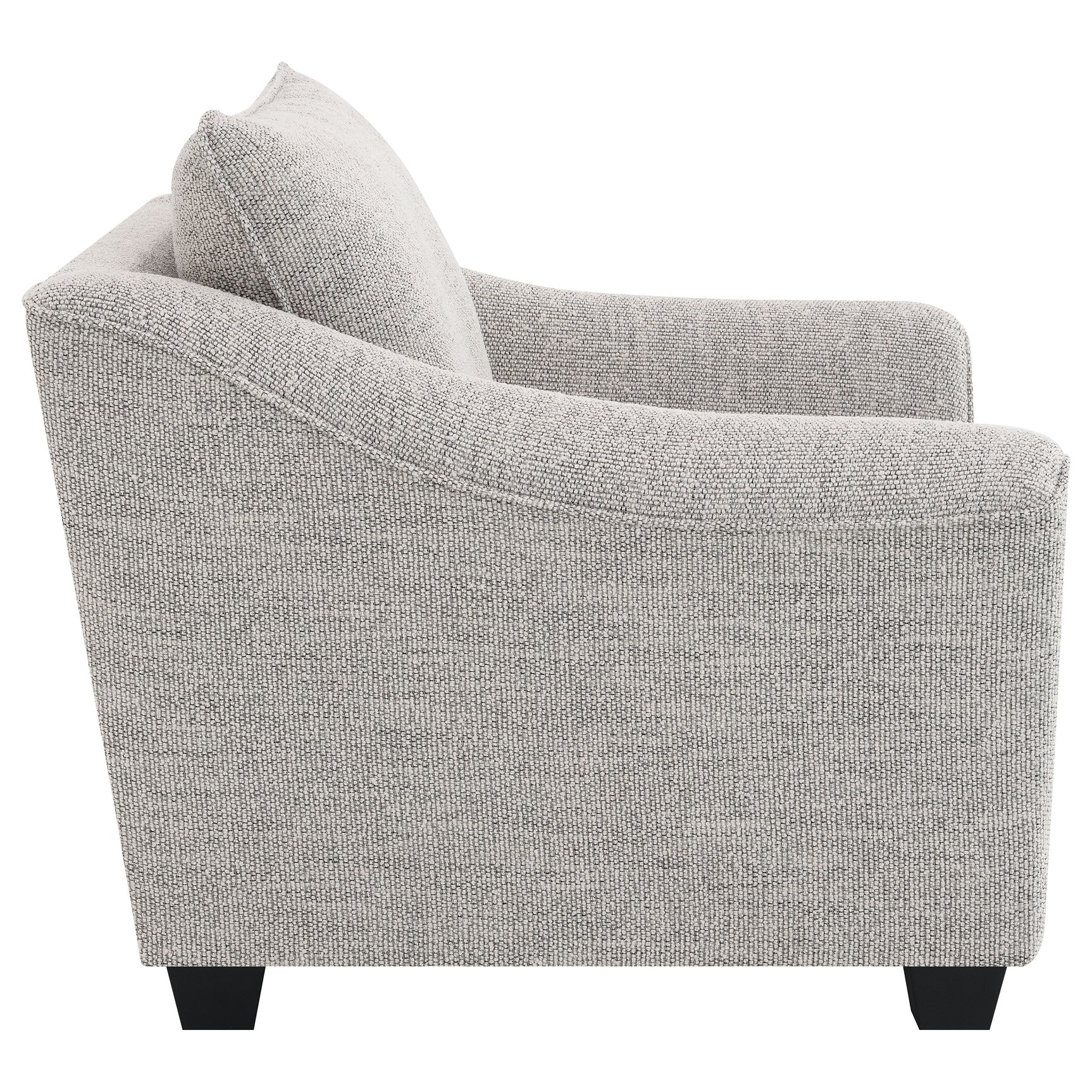 Tomkins Boucle Upholstered Chair Light Grey - Tampa Furniture Outlet