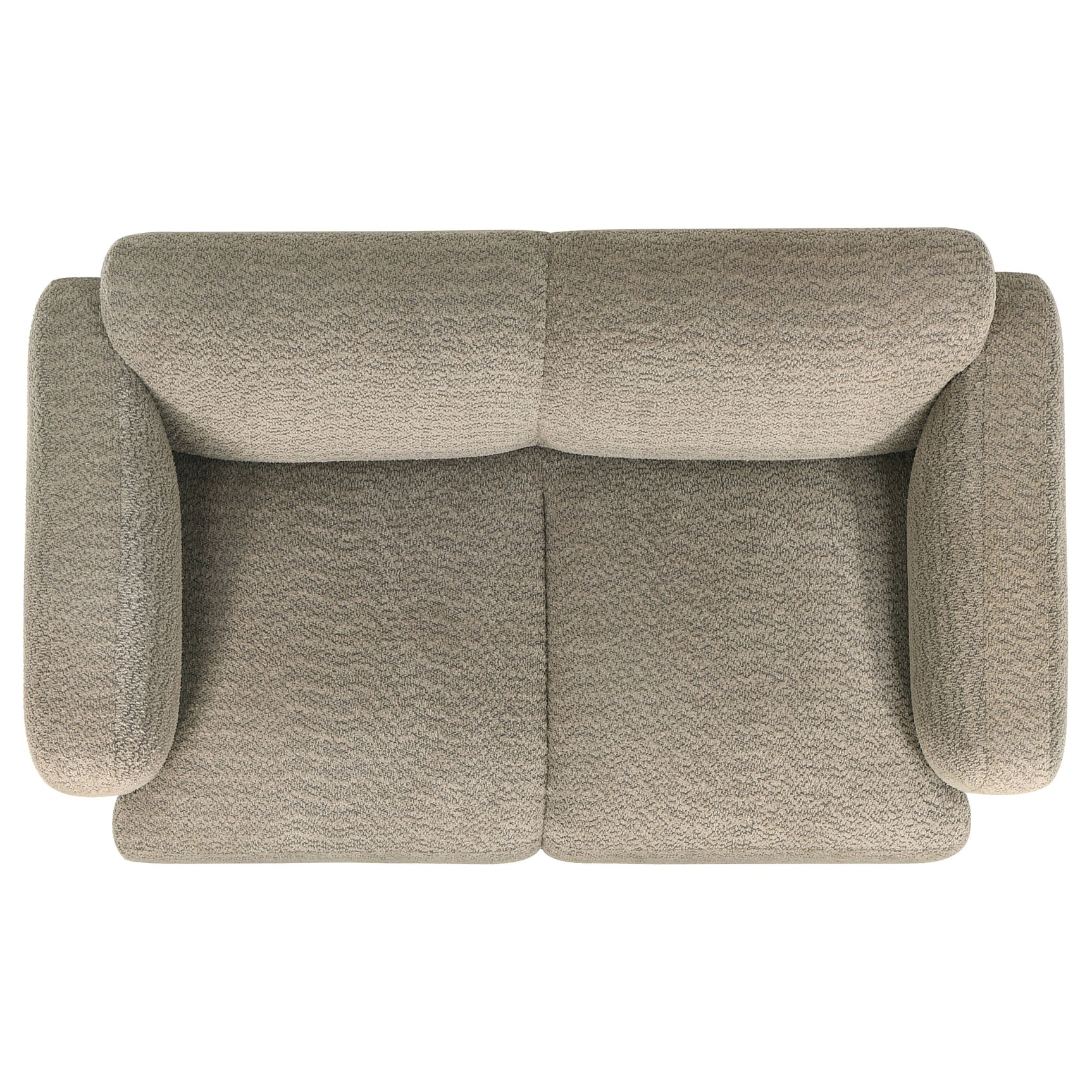 Dorset 2-piece Upholstered Round Track Arm Sofa Set Brown
