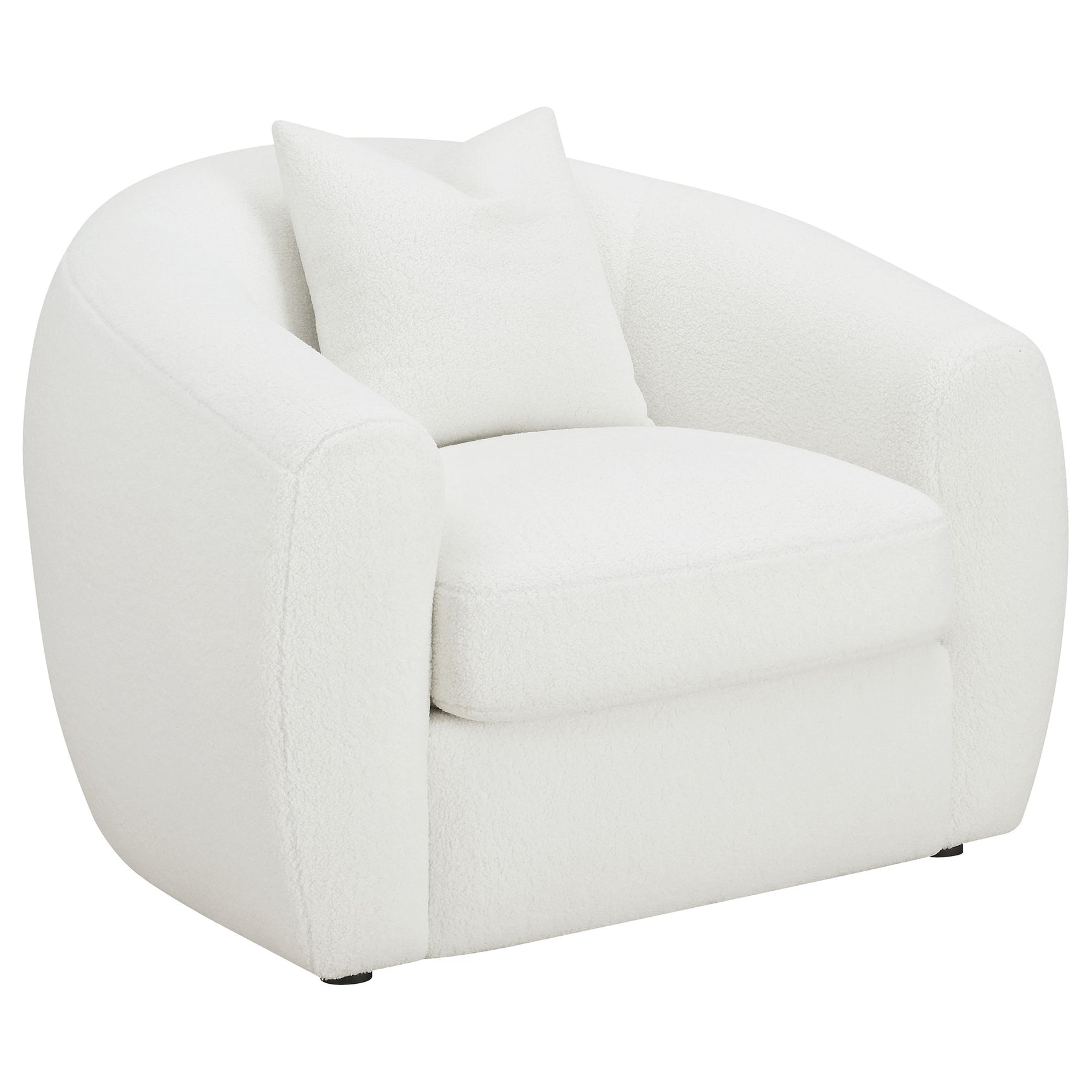 Isabella 3-piece Faux Sheepskin Upholstered Sofa Set Natural - Tampa Furniture Outlet