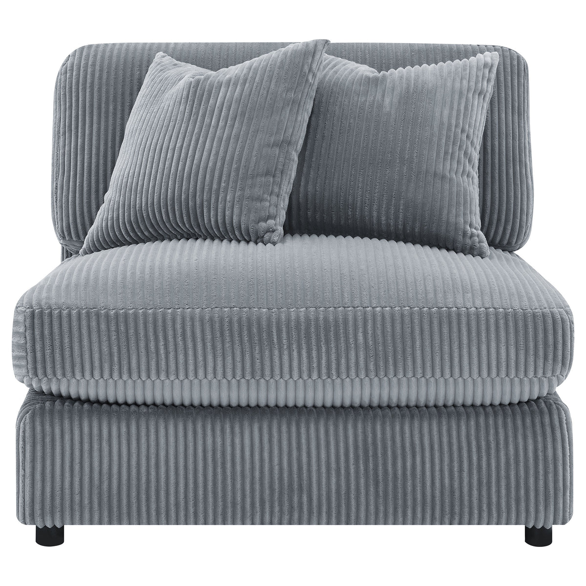 Blaine Upholstered Reversible Chaise Sectional Sofa Fog