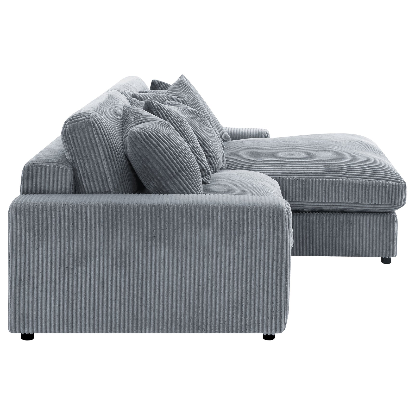 Blaine Upholstered Reversible Chaise Sectional Sofa Fog - Tampa Furniture Outlet