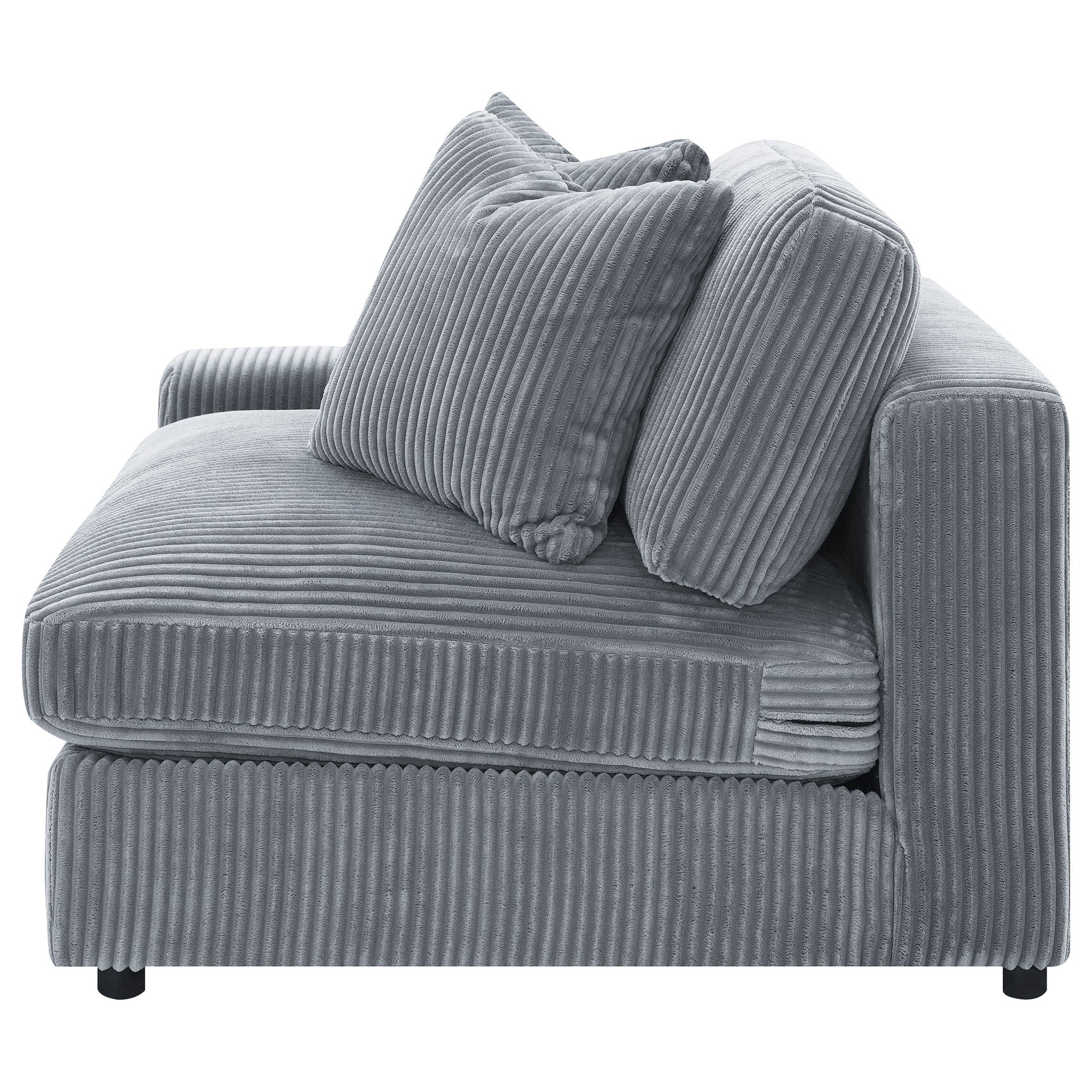 Blaine Upholstered Reversible Chaise Sectional Sofa Fog - Tampa Furniture Outlet