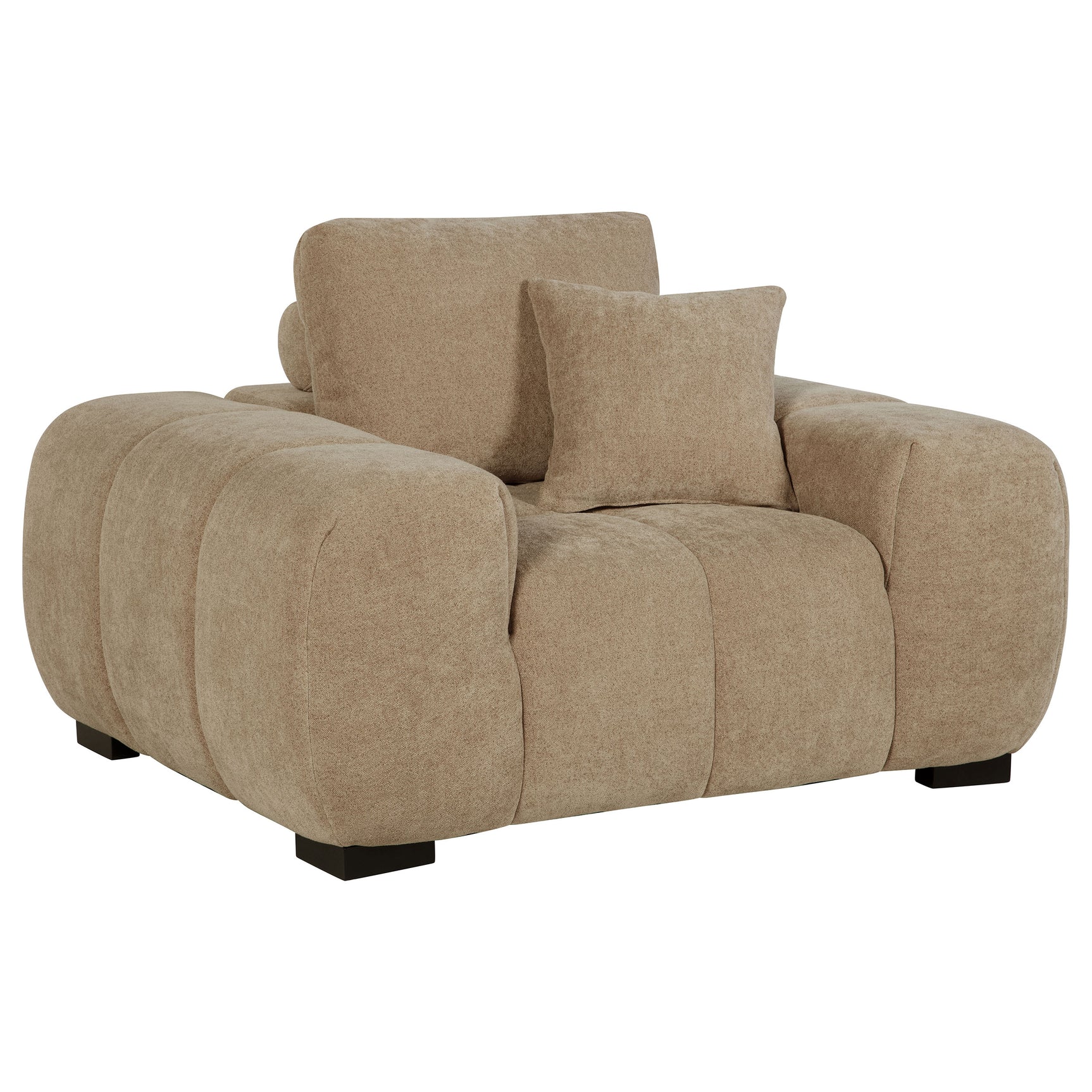 Tampa Furniture Outlet - Coaster - Octavia Upholstered Track Arm Accent Chair Camel - 509963