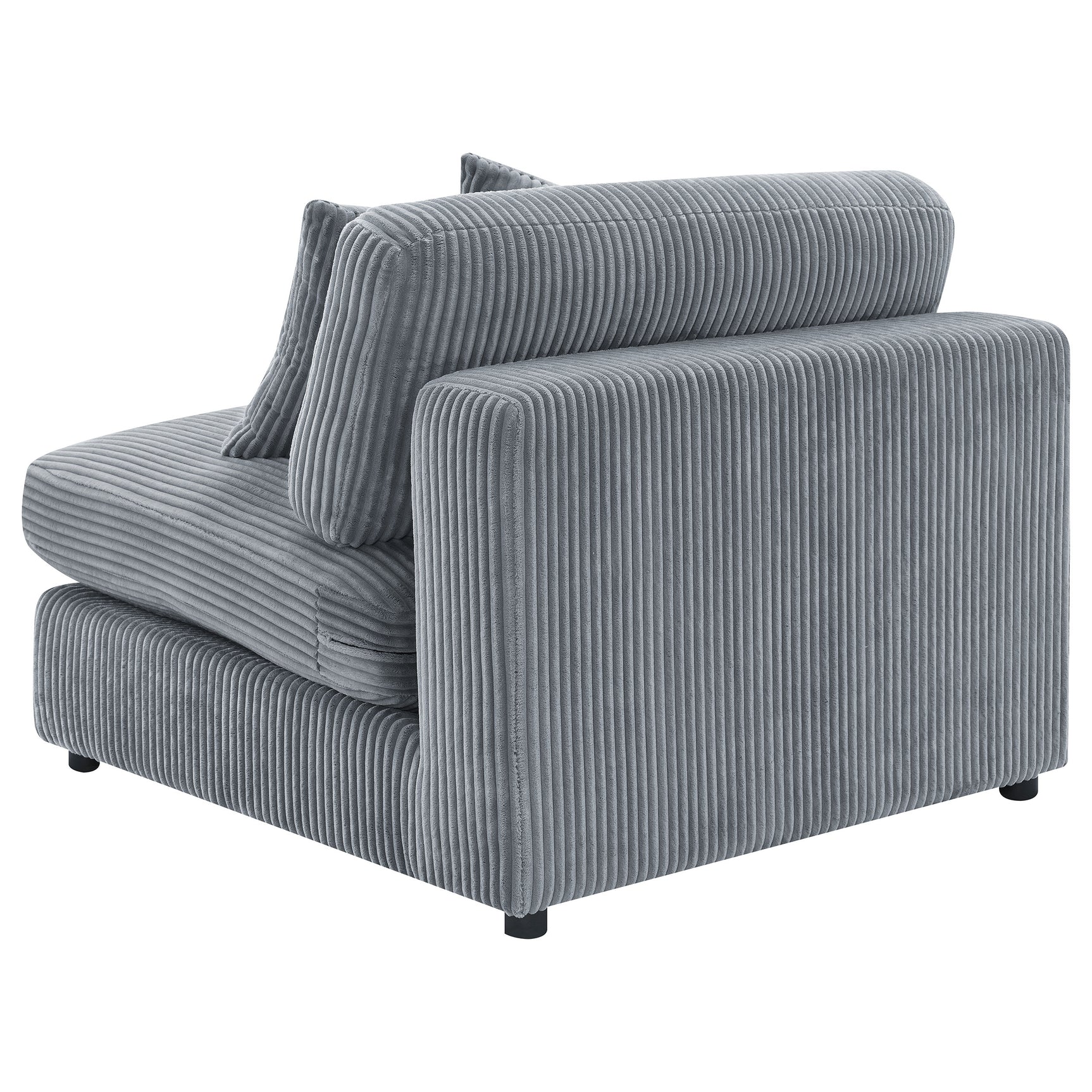Blaine Upholstered Armless Chair Fog - Tampa Furniture Outlet
