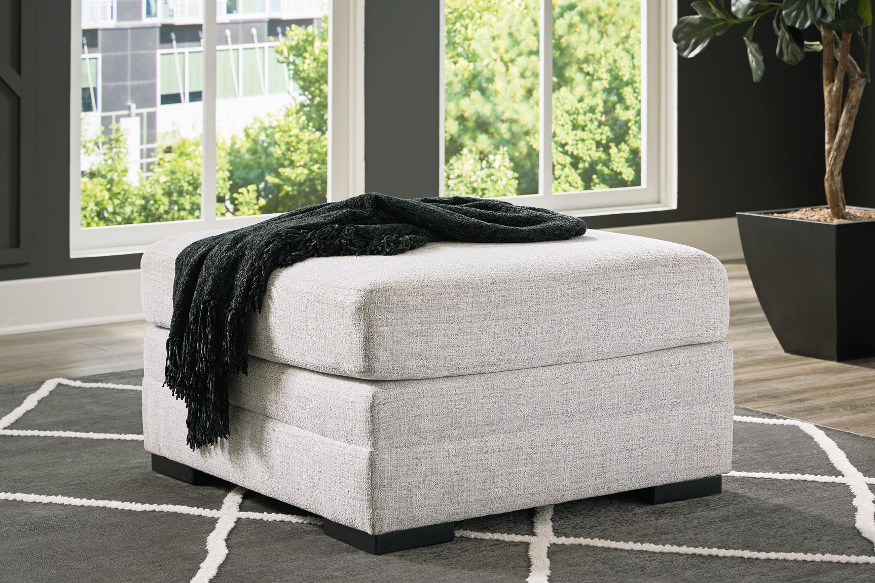 Tampa Furniture Outlet - Ashley Furniture - Koralynn Living Room - Oversized Accent Ottoman / Stone - 5410208