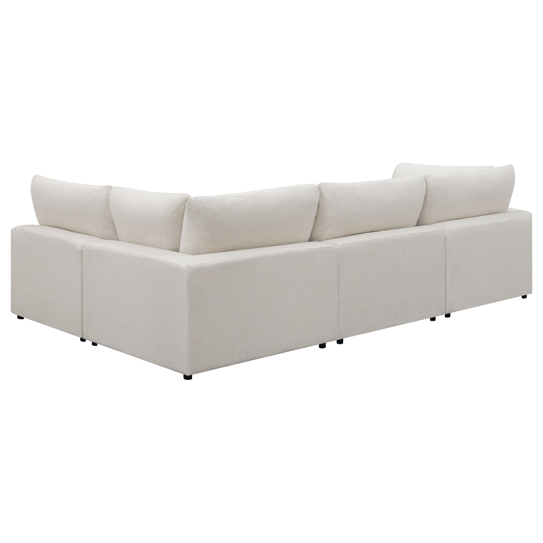 Serene 4-piece Upholstered Modular Sectional Sofa Beige - Tampa Furniture Outlet