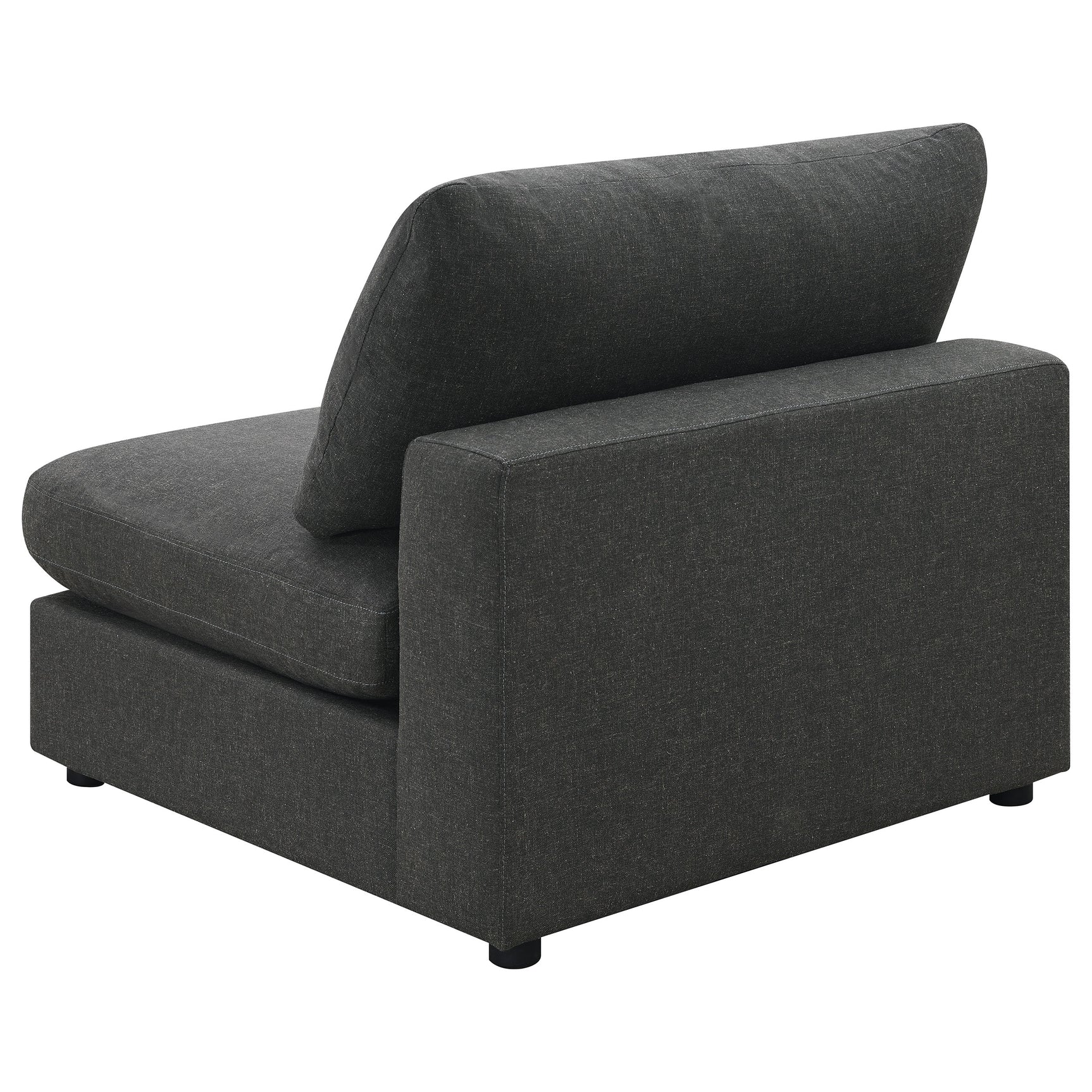 Serene 4-piece Upholstered Modular Sectional Sofa Charcoal - Tampa Furniture Outlet