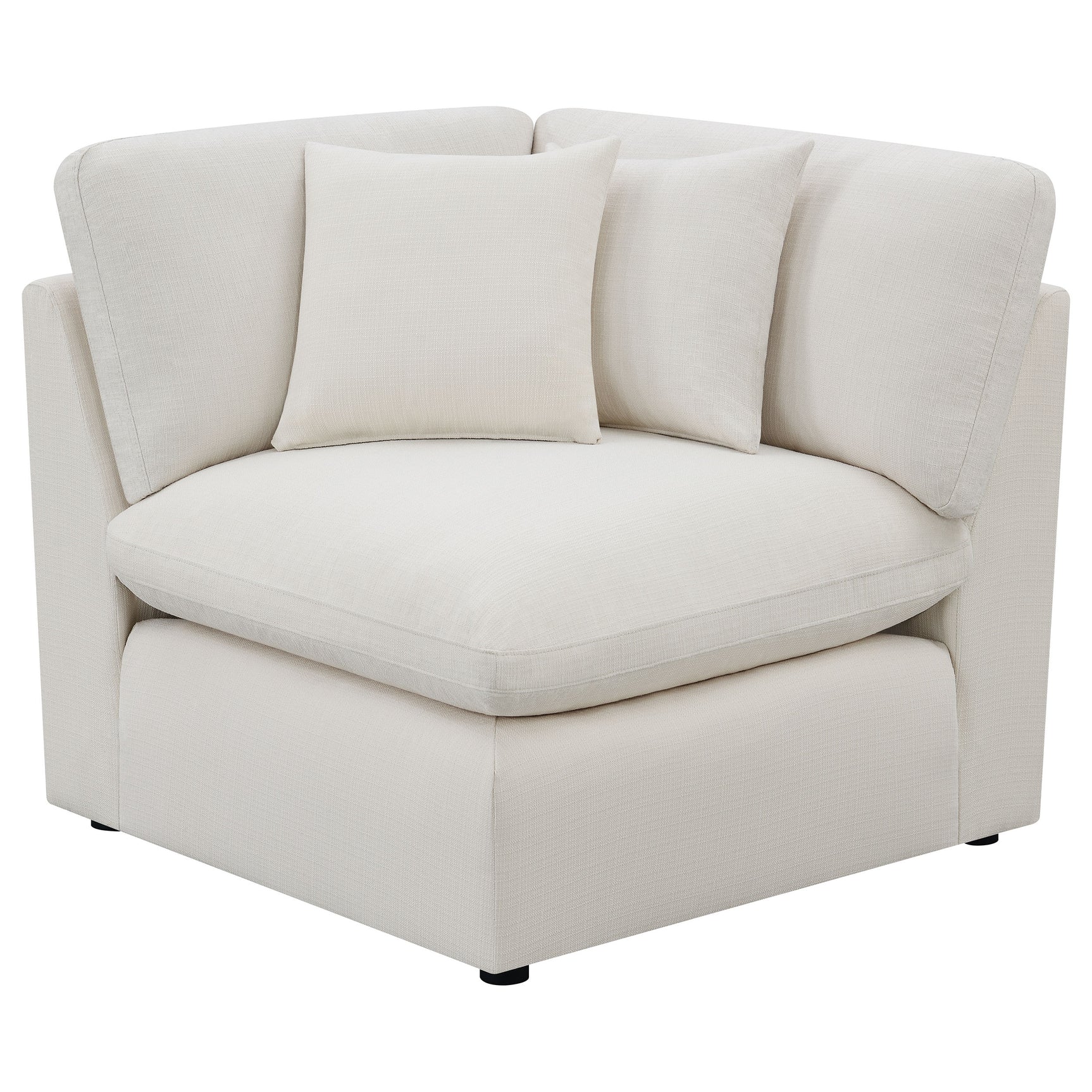 Hobson 5-piece Upholstered Modular Sectional Sofa Ivory - Tampa Furniture Outlet
