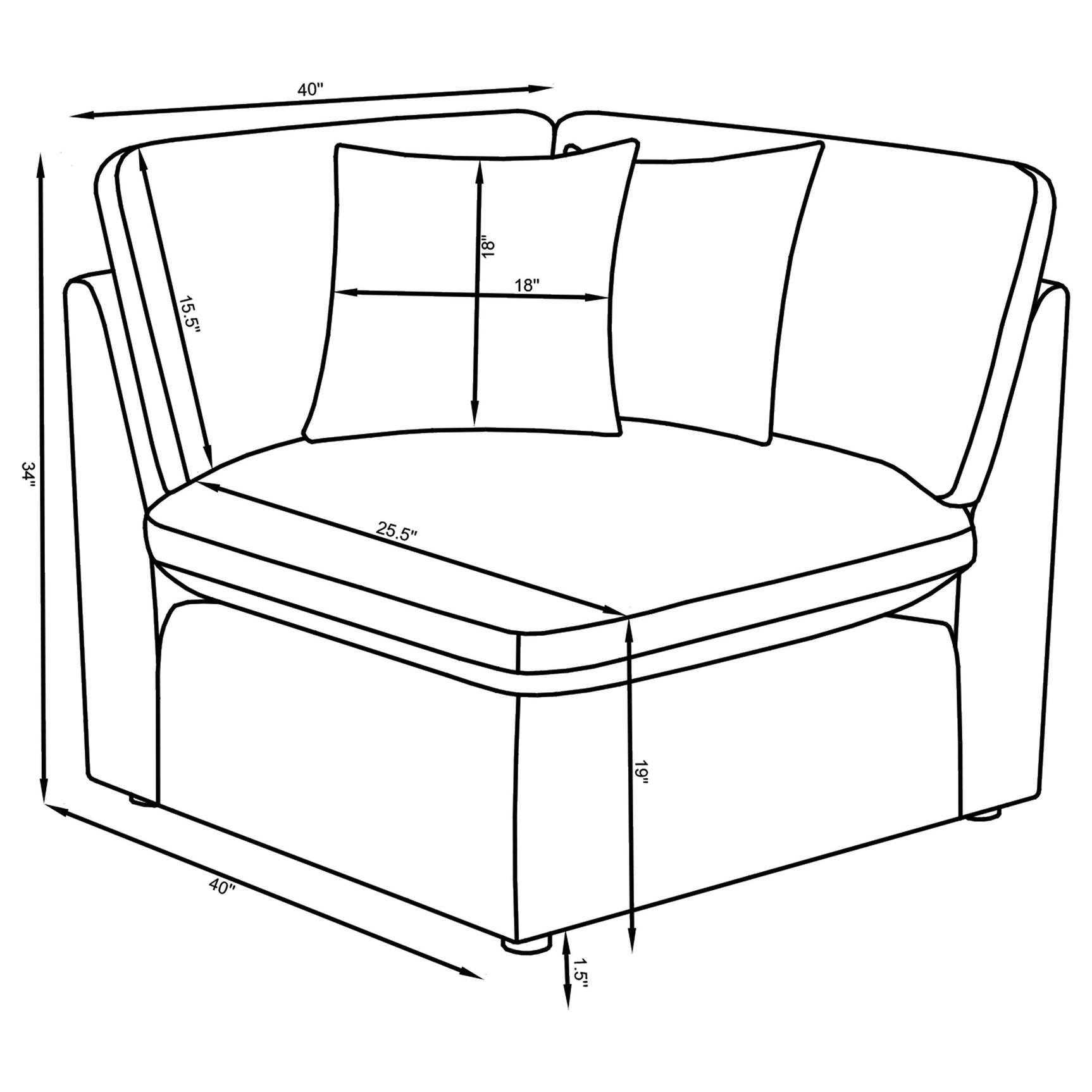 Hobson 5-piece Upholstered Modular Sectional Sofa Ivory - Tampa Furniture Outlet