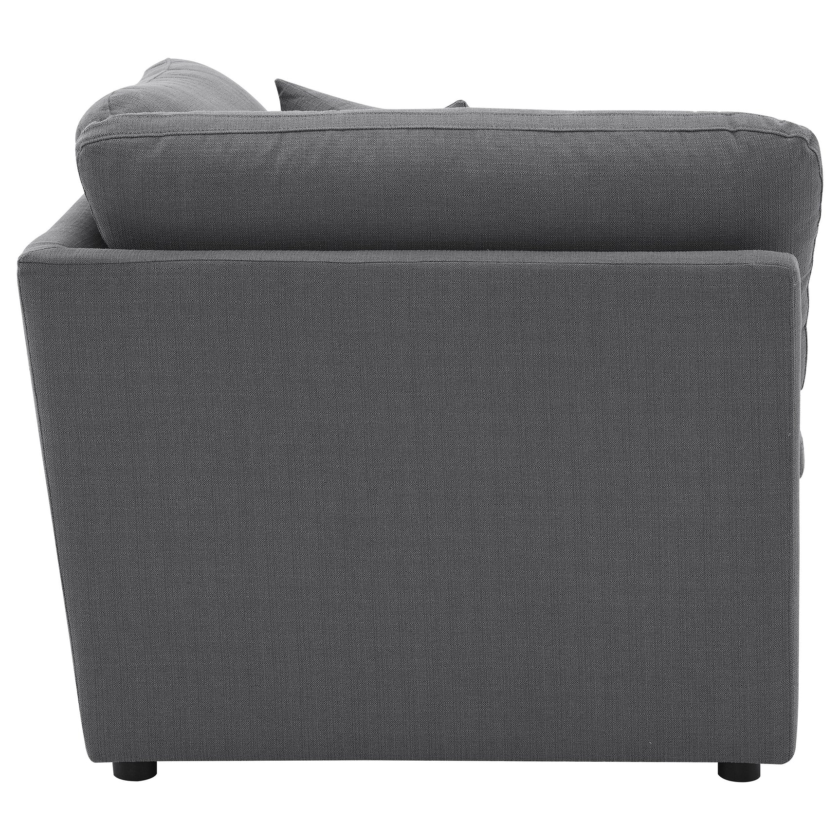 Hobson Upholstered Corner Charcoal - Tampa Furniture Outlet