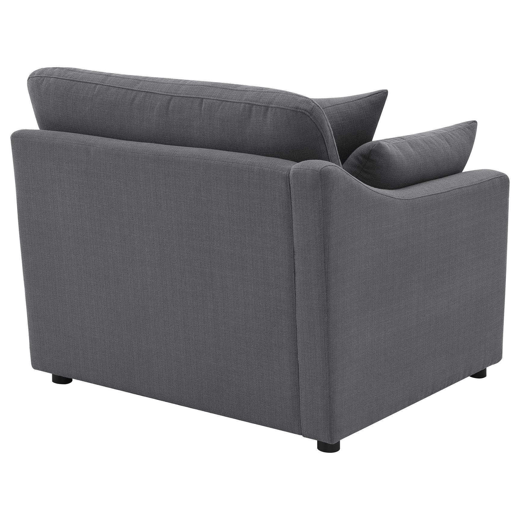Hobson Upholstered LAF Chair Charcoal - Tampa Furniture Outlet