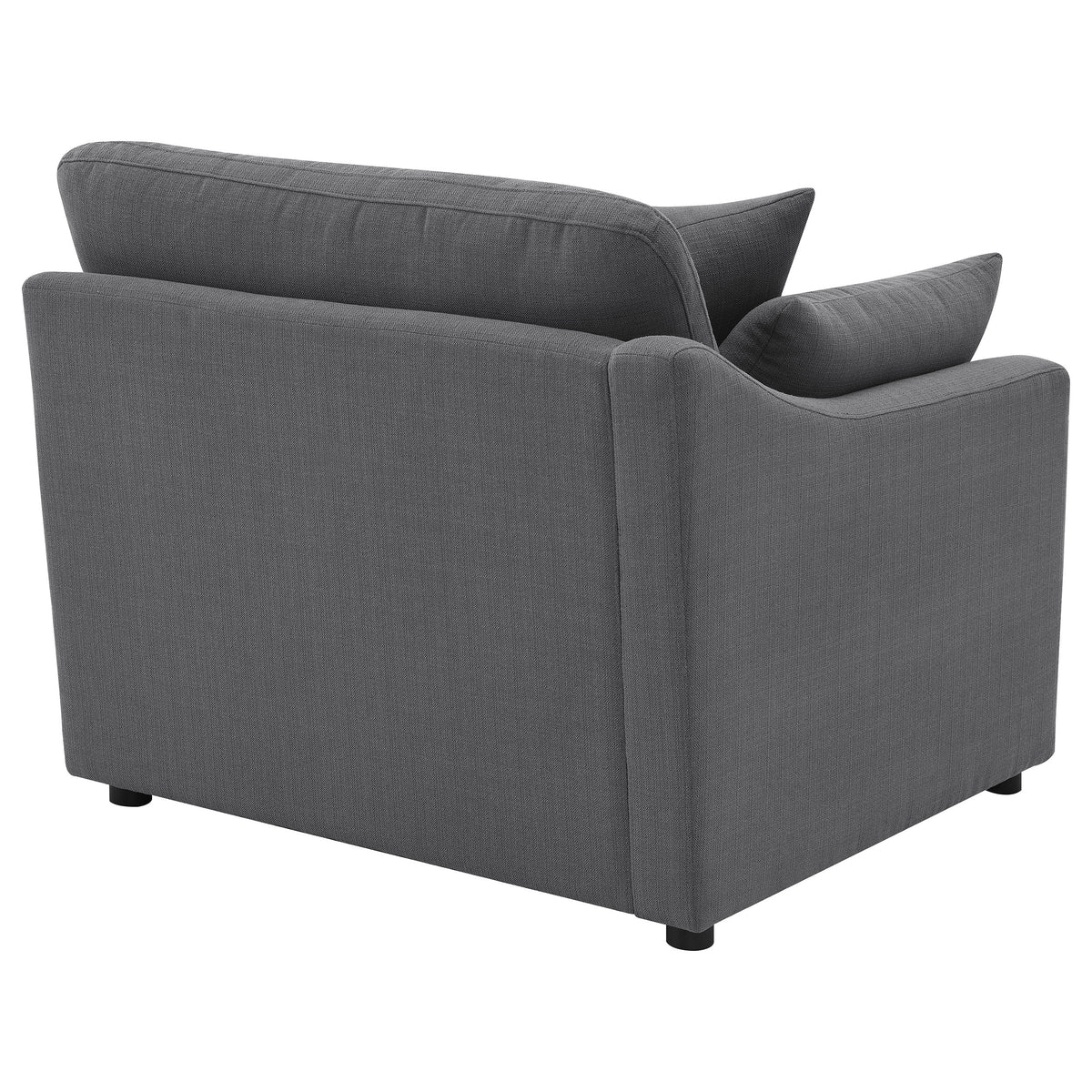 Hobson Upholstered LAF Chair Charcoal
