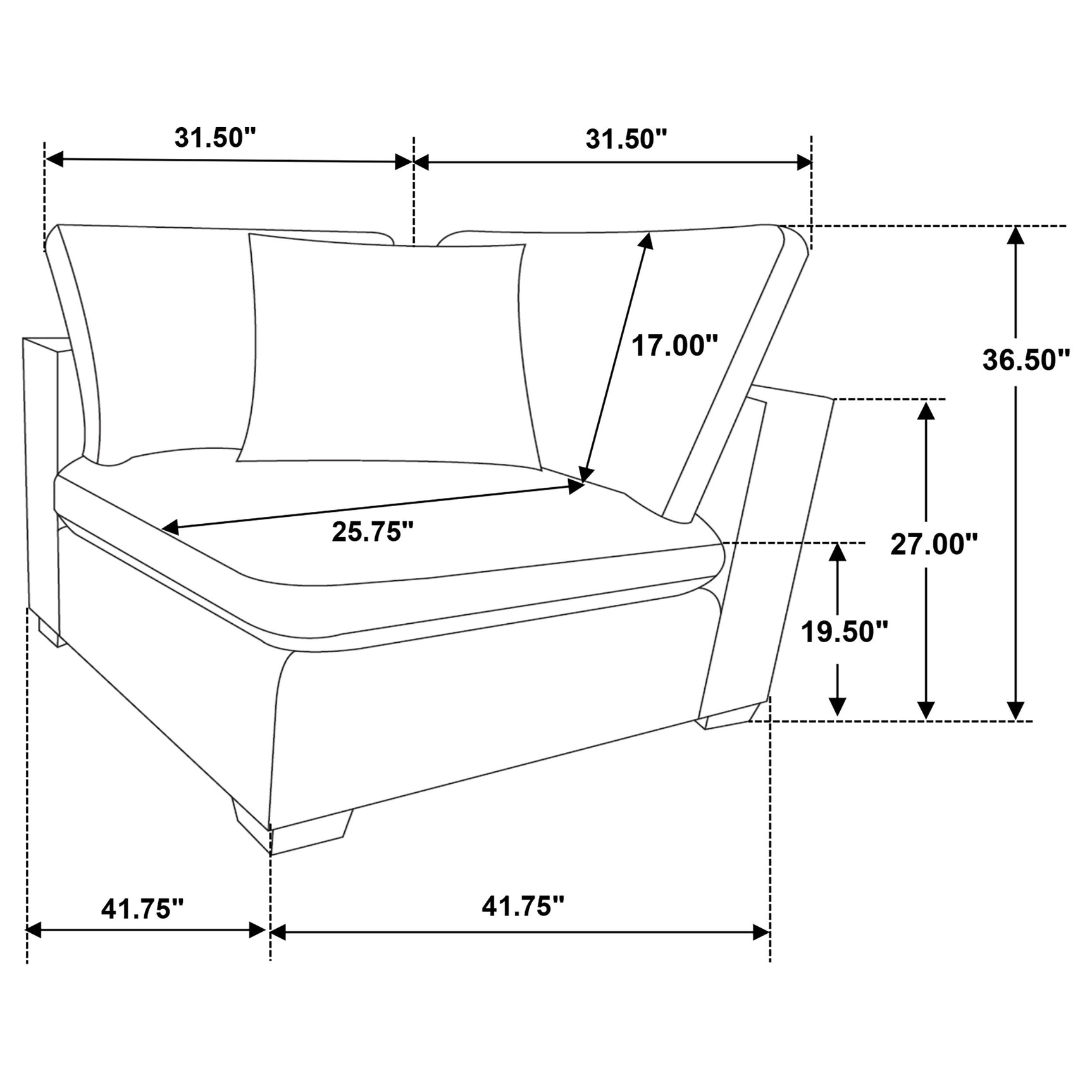 Lakeview 6-piece Upholstered Modular Sectional Sofa Ivory - Tampa Furniture Outlet