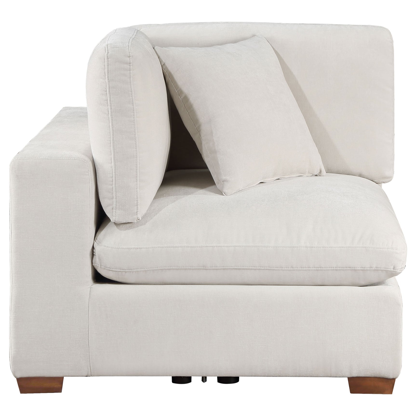 Lakeview Upholstered Corner Chair Ivory - Tampa Furniture Outlet