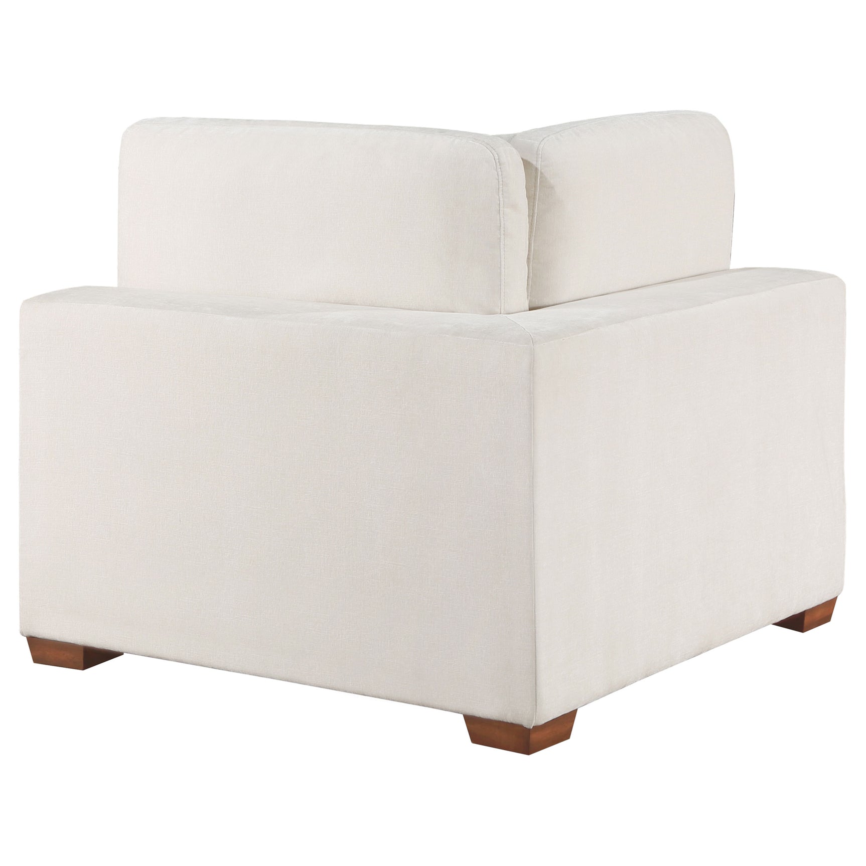 Lakeview Upholstered Corner Chair Ivory - Tampa Furniture Outlet