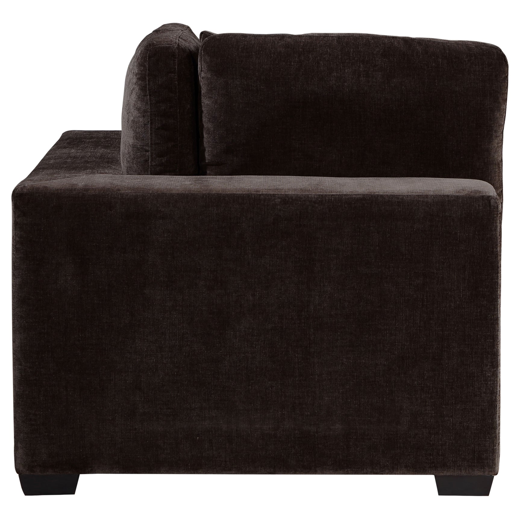Lakeview Upholstered Corner Chair Dark Chocolate - Tampa Furniture Outlet