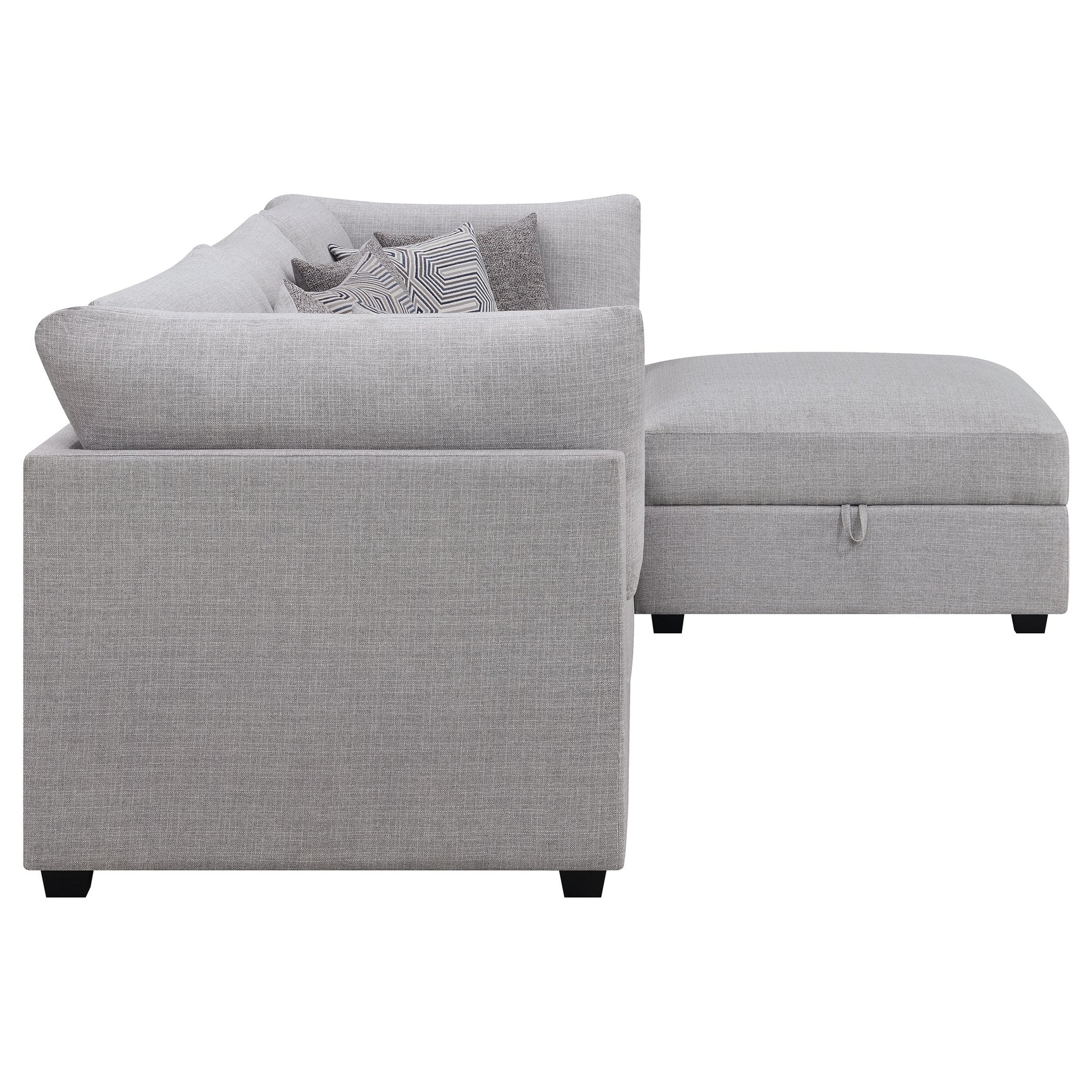 Cambria 4-piece Upholstered Modular Sectional Sofa Grey - Tampa Furniture Outlet
