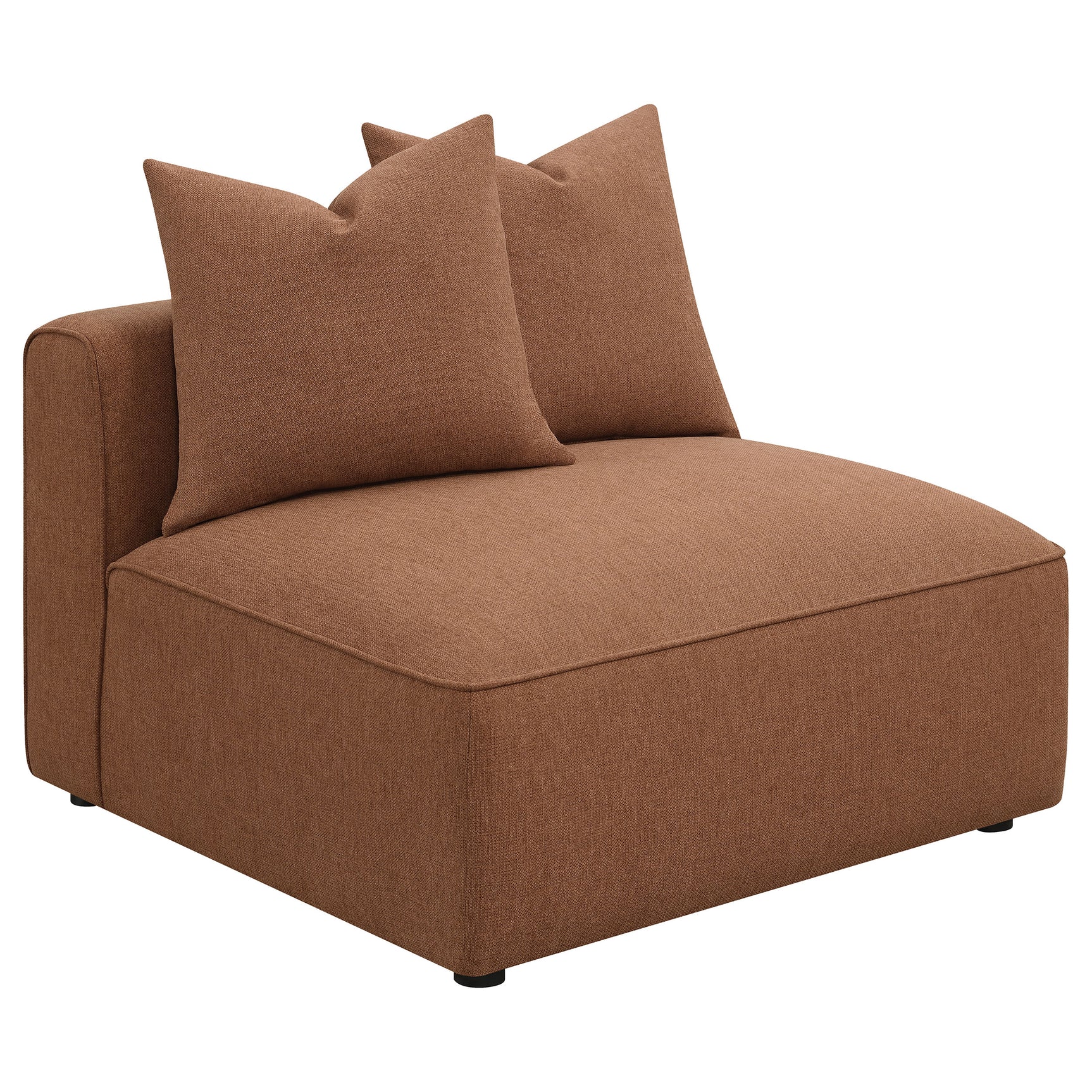 Jennifer 6-piece Upholstered Modular Sectional Terracotta - Tampa Furniture Outlet