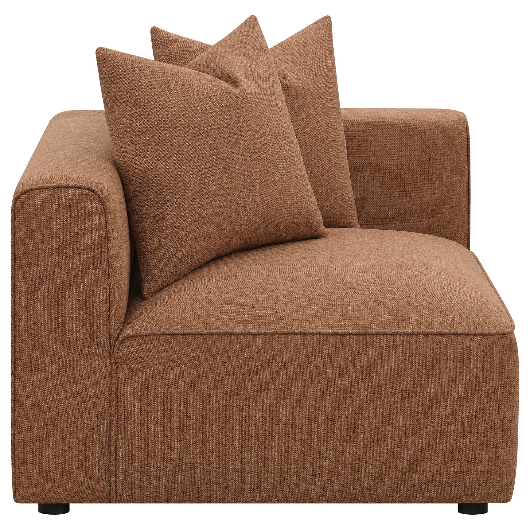 Jennifer 6-piece Upholstered Modular Sectional Terracotta - Tampa Furniture Outlet