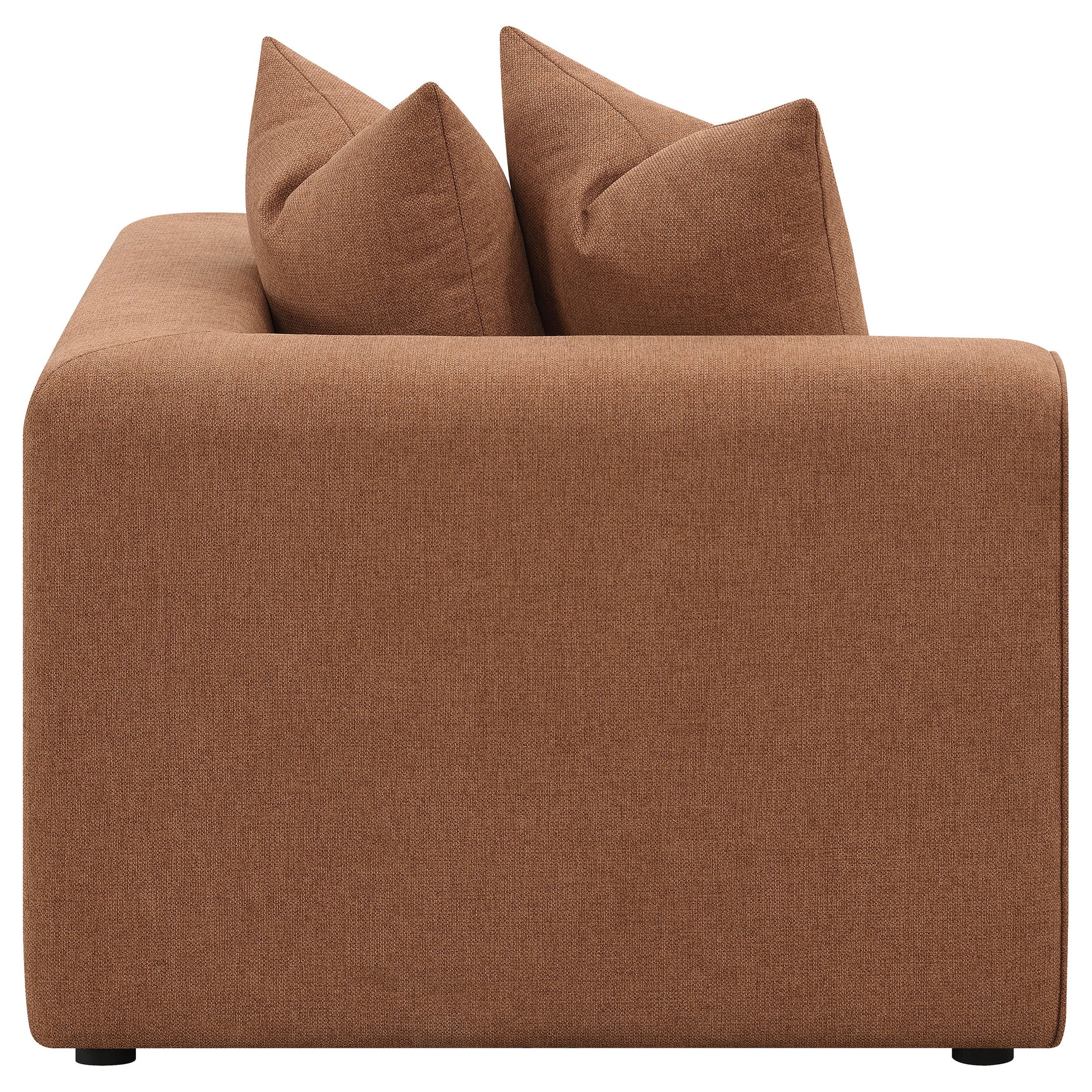 Jennifer Upholstered Corner Chair Terracotta - Tampa Furniture Outlet