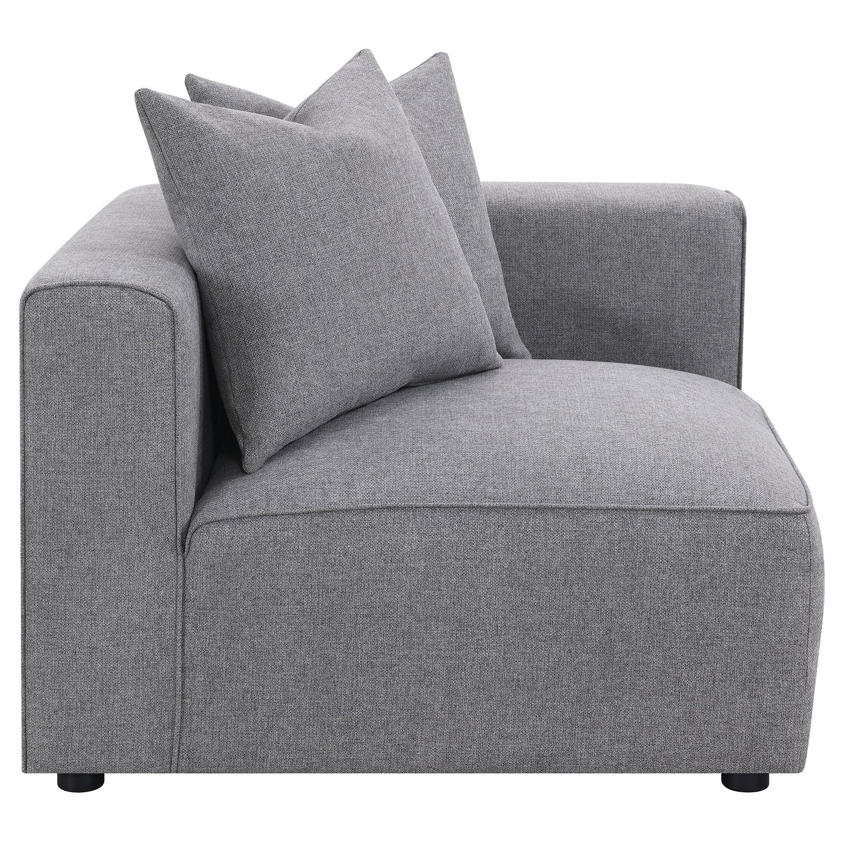 Tampa Furniture Outlet - Coaster - Jennifer Upholstered Corner Chair Grey - 551595