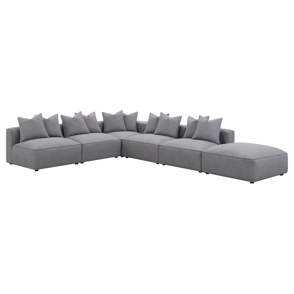 Jennifer Upholstered Corner Chair Grey