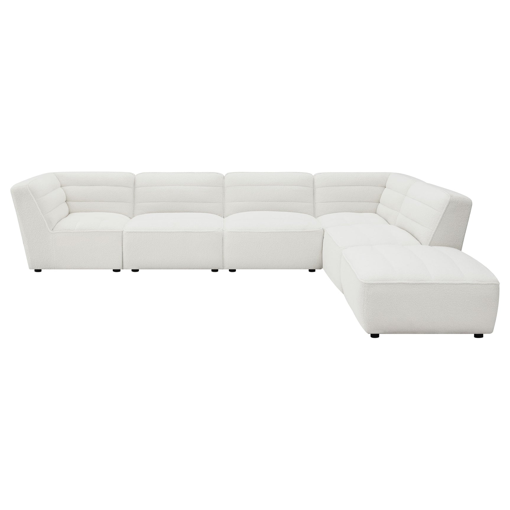 Sunny 6-piece Upholstered Modular Sectional Sofa Natural - Tampa Furniture Outlet