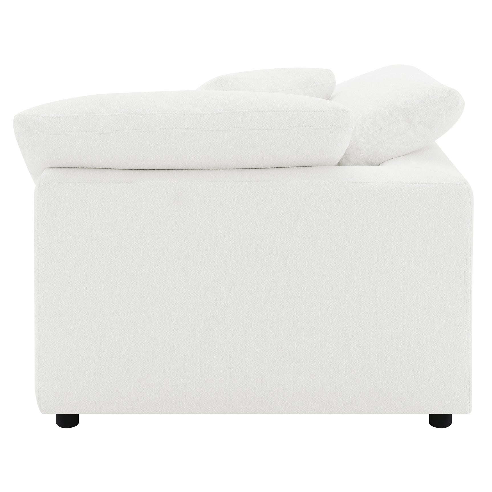 Raleigh Boucle Upholstered Corner Chair Ivory - Tampa Furniture Outlet
