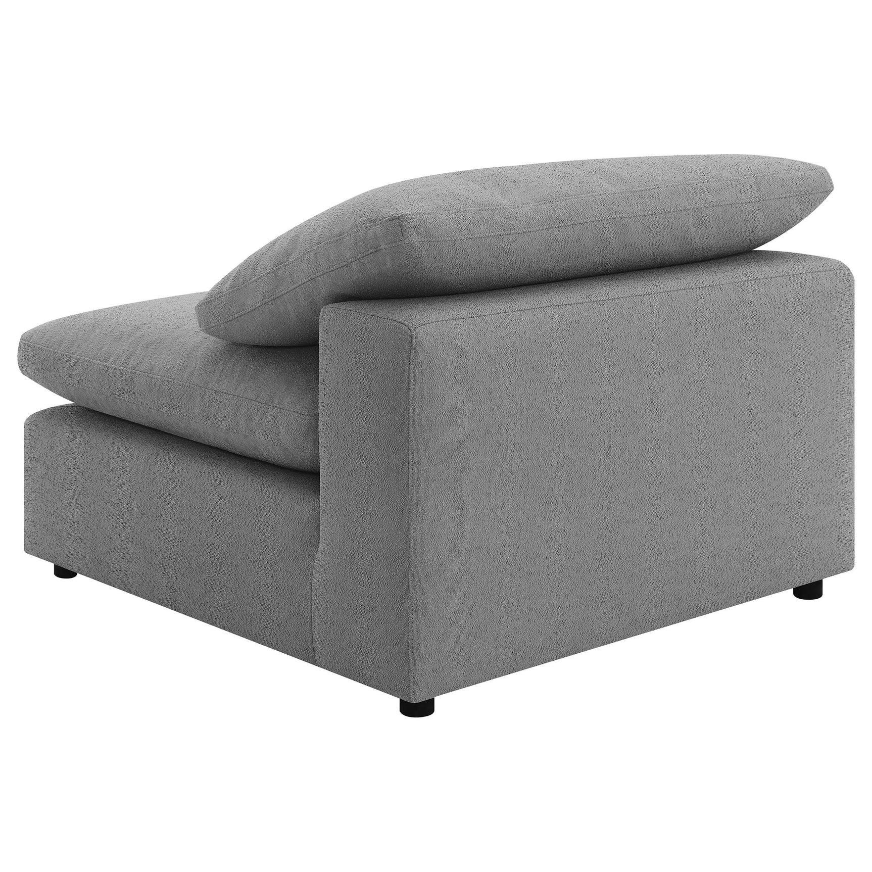 Raleigh 5-piece Boucle Upholstered Modular Sectional Grey - Tampa Furniture Outlet