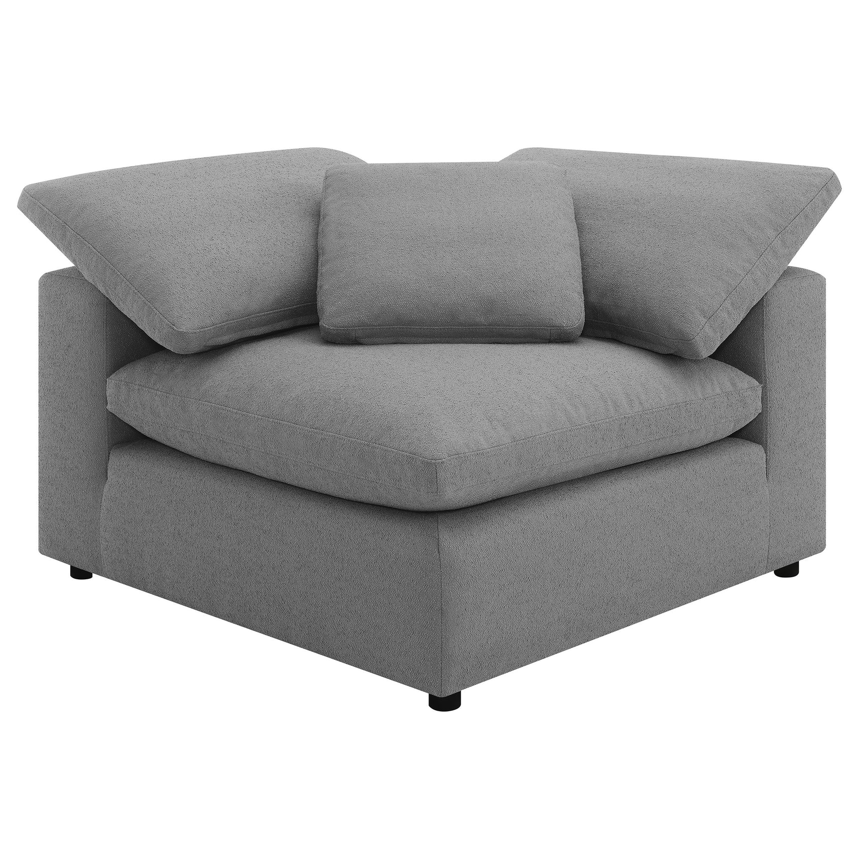 Raleigh 6-piece Boucle Upholstered Modular Sectional Grey - Tampa Furniture Outlet