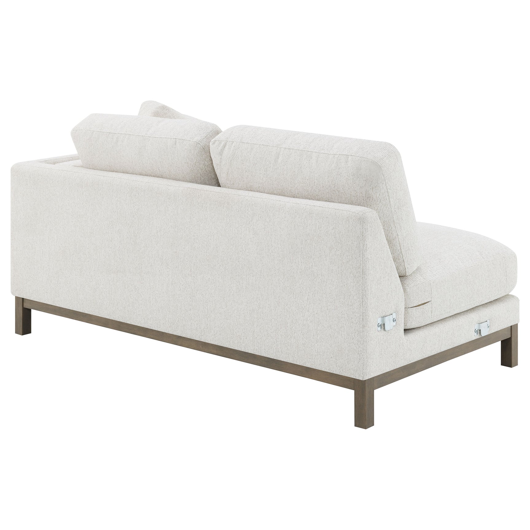 Geneva Boucle Upholstered Sectional Chaise Sofa Sand - Tampa Furniture Outlet