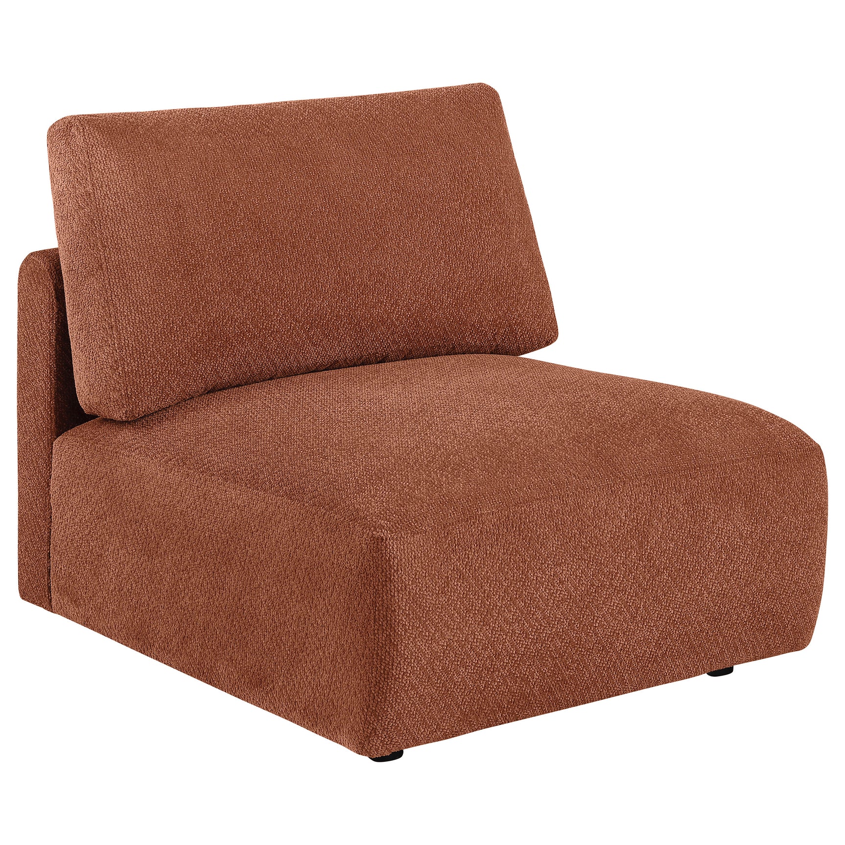 Elysia 5-piece Fabric Upholstered Modular Sectional Sofa Coral