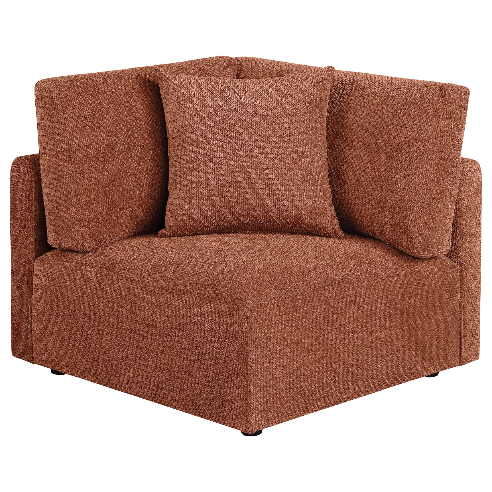 Elysia 6-piece Fabric Upholstered Modular Sectional Sofa Coral