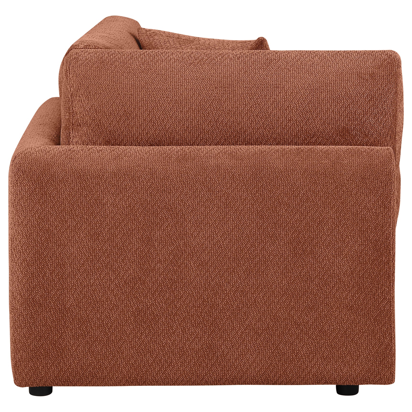 Elysia Fabric Upholstered Modular Corner Chair Coral