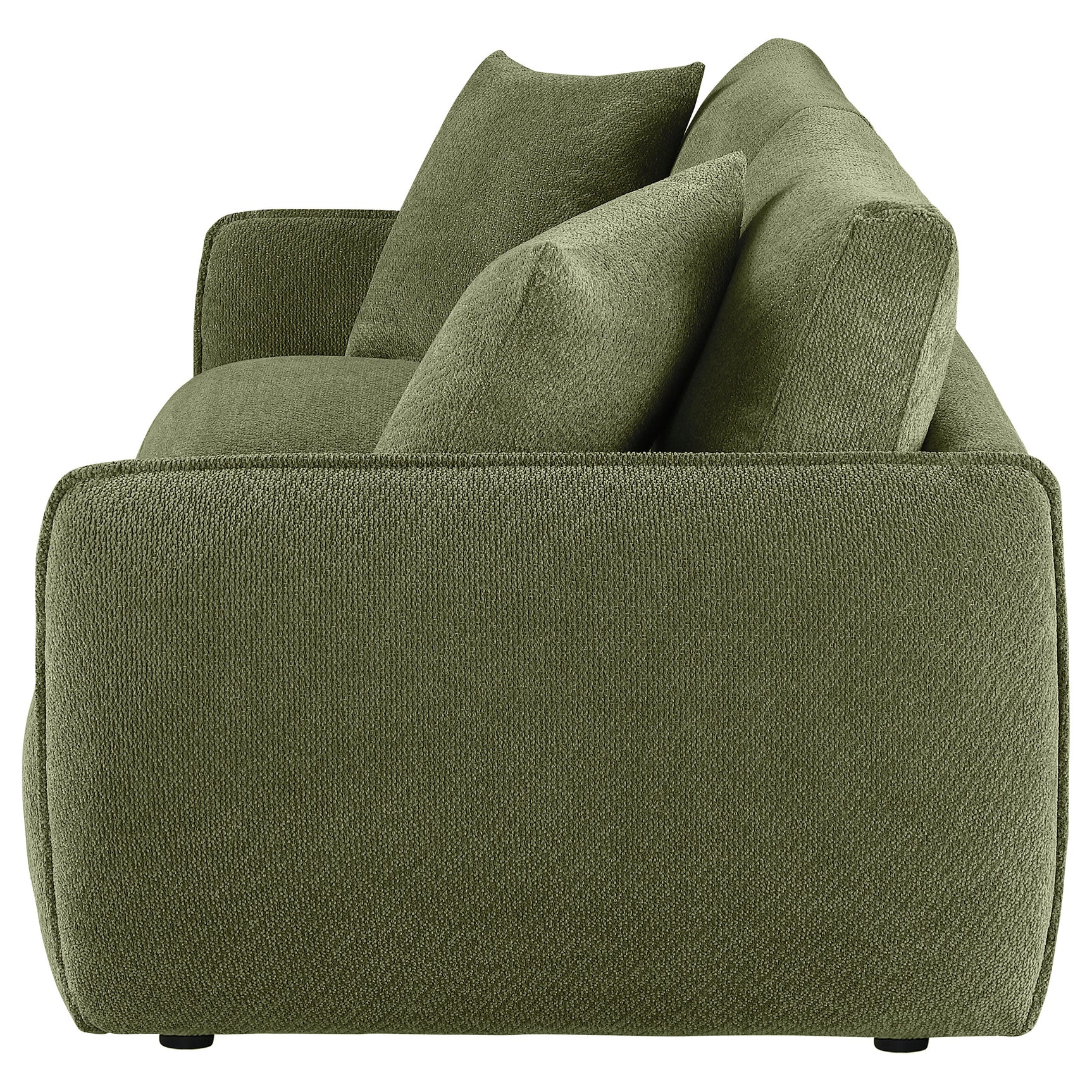 Elysia Fabric Upholstered Modular Lounge Loveseat Green