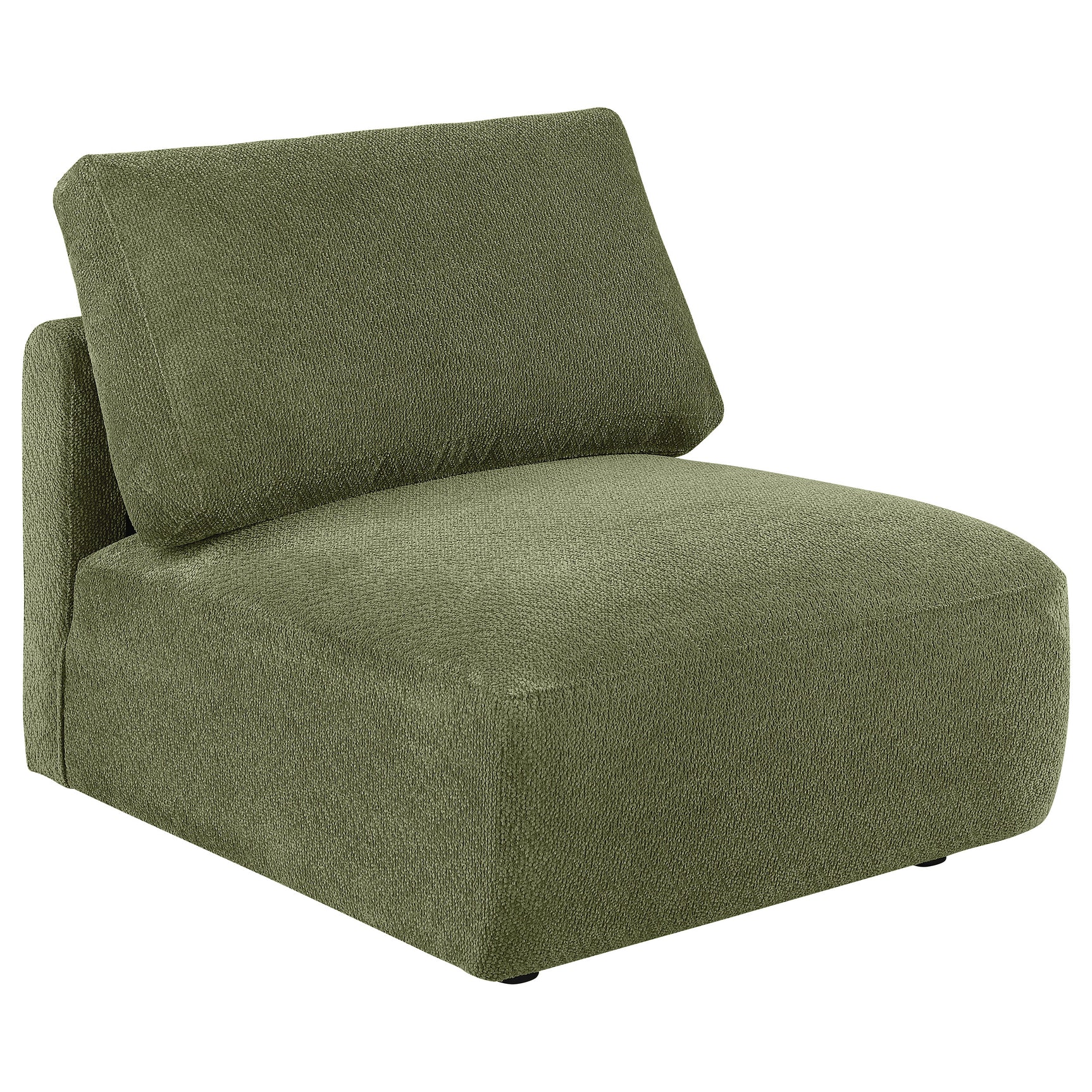 Elysia 5-piece Fabric Upholstered Modular Sectional Sofa Green